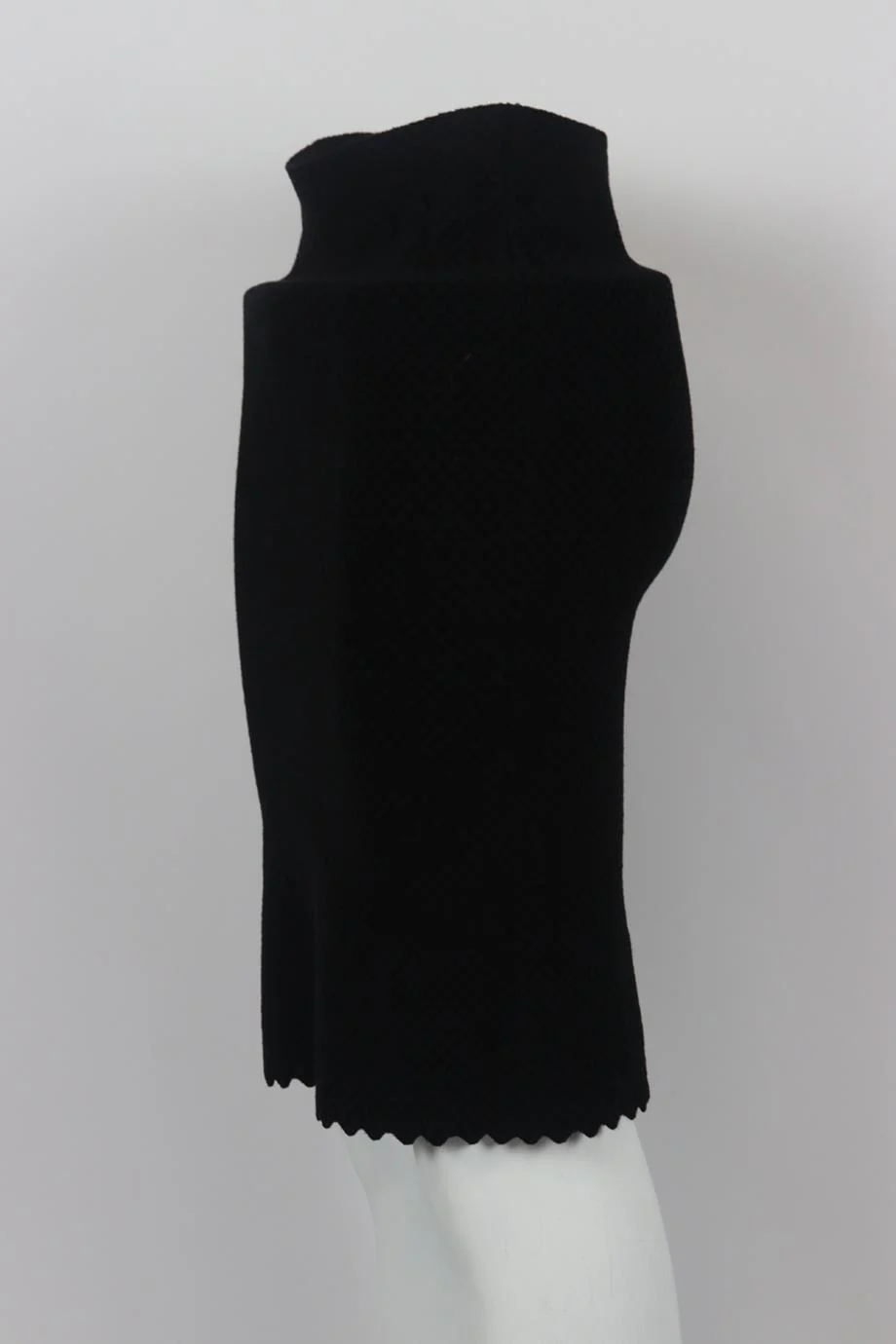 AZZEDINE ALAÏA STRETCH KNIT MINI SKIRT FR 36 UK 8 - Image 3