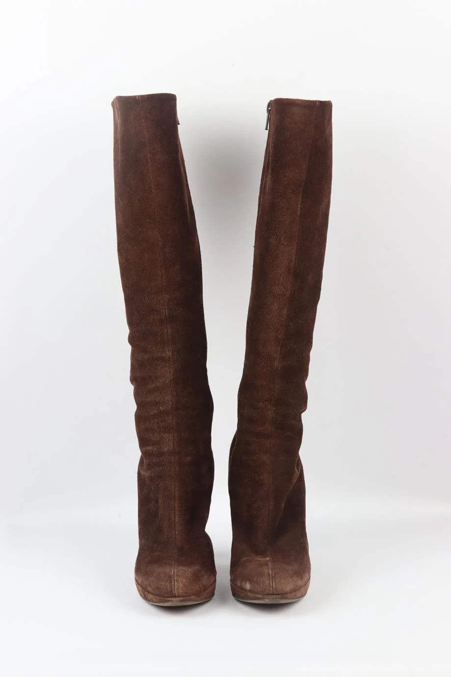 AZZEDINE ALAÏA SUEDE KNEE HIGH BOOTS EU 39.5 UK 6.5 US 9.5 - Image 3