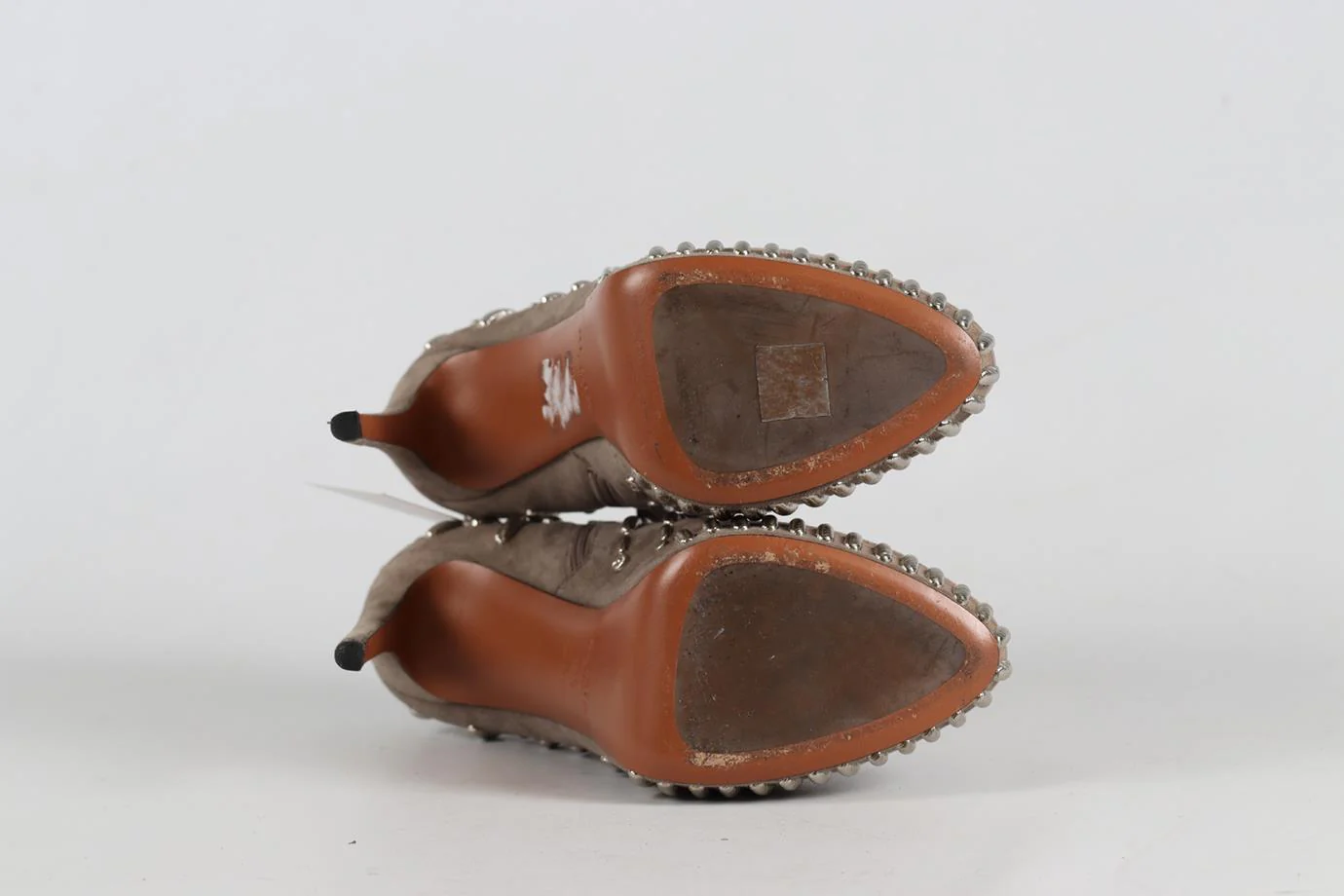 AZZEDINE ALAÏA SUEDE PLATFORM ANKLE BOOTS EU 38.5 UK 5.5 US 8.5 - Image 6