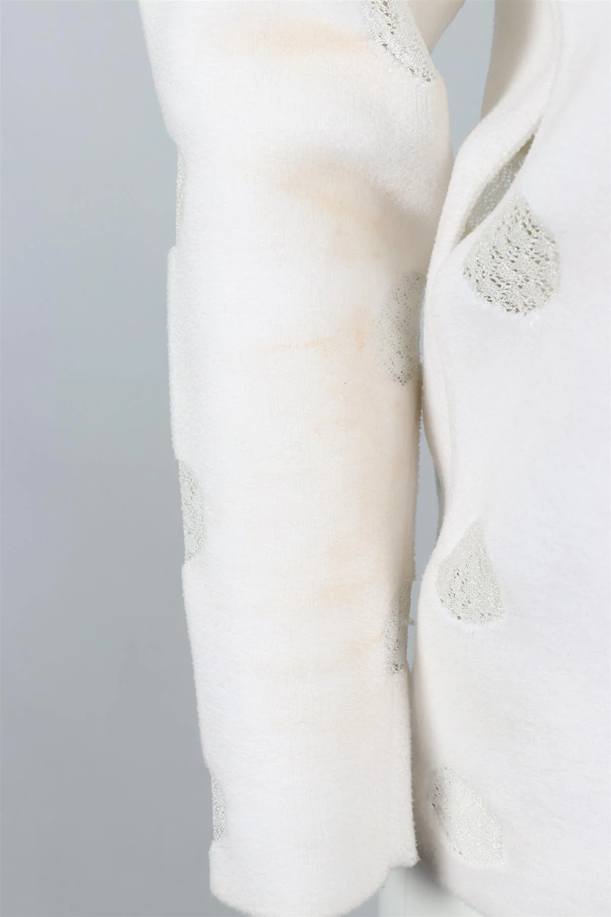 AZZEDINE ALAÍA WHITE KNIT TUNIC FR 36 UK 8 - Image 6