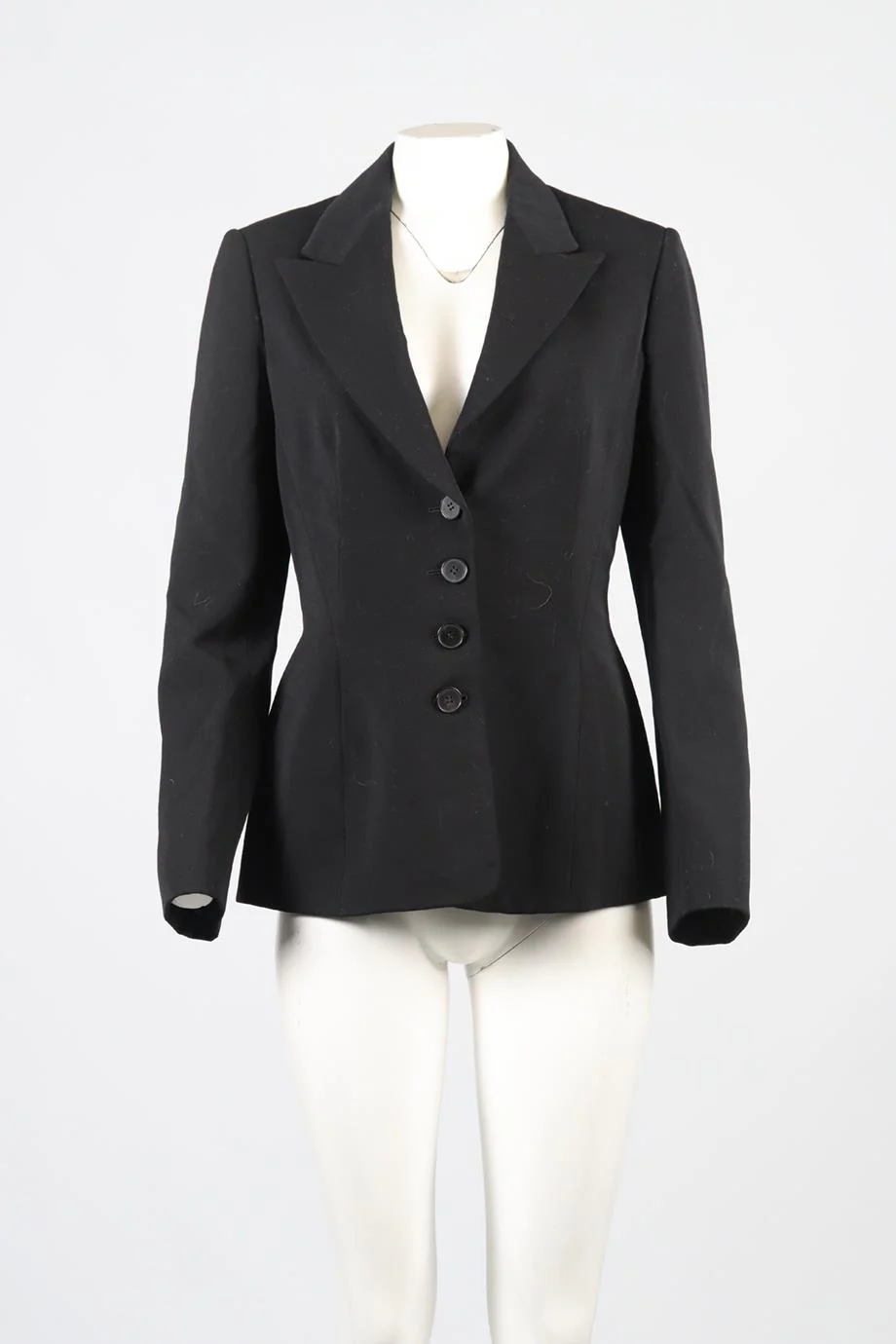 AZZEDINE ALAÏA WOOL BLEND BLAZER FR 40 UK 12 - Image 2