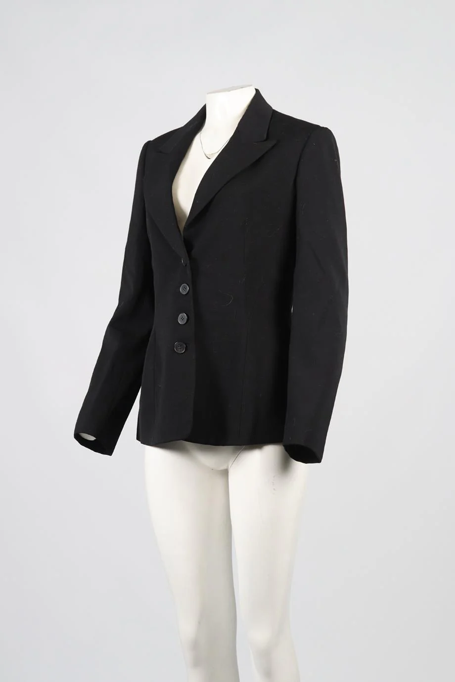 AZZEDINE ALAÏA WOOL BLEND BLAZER FR 40 UK 12 - Image 3