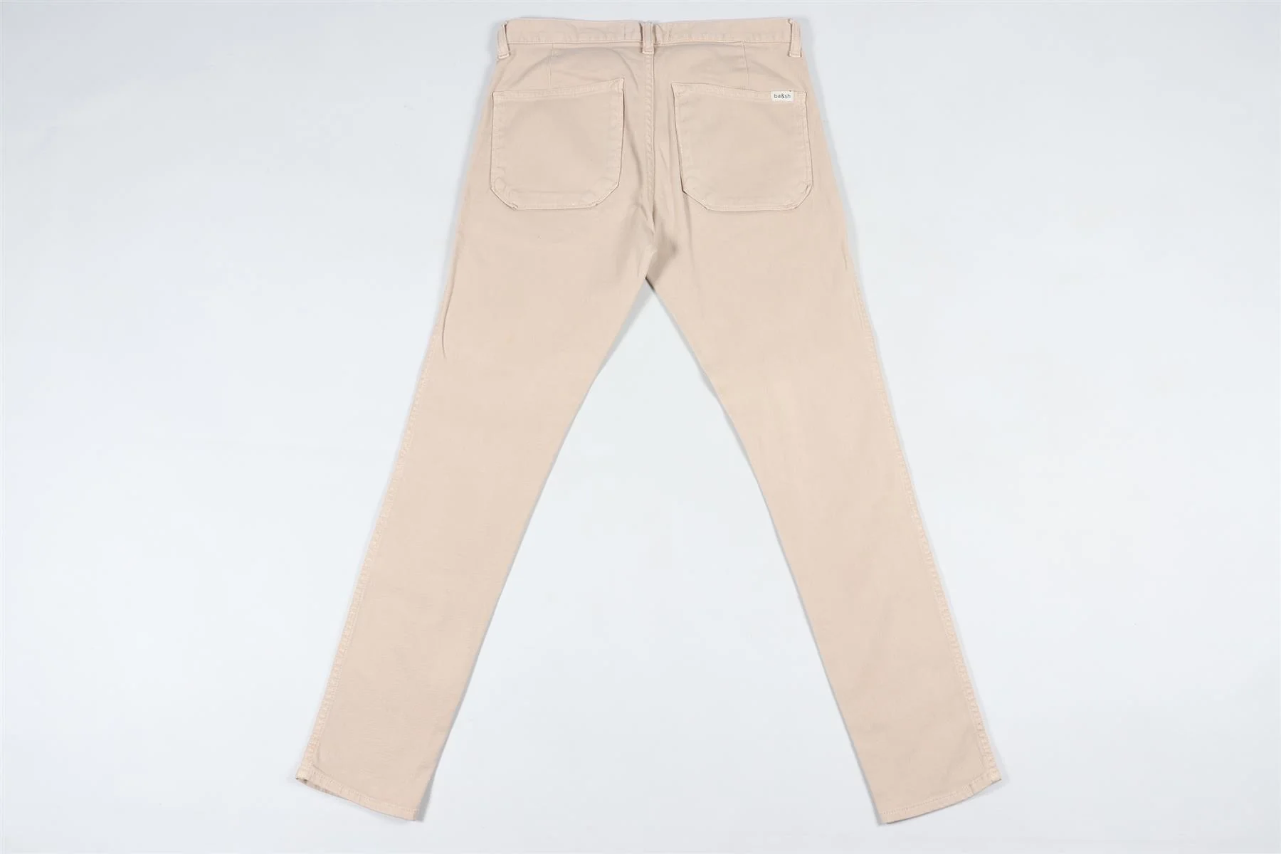 BA&SH BEIGE HIGH RISE SKINNY JEANS W25 UK 6-8 - Image 9