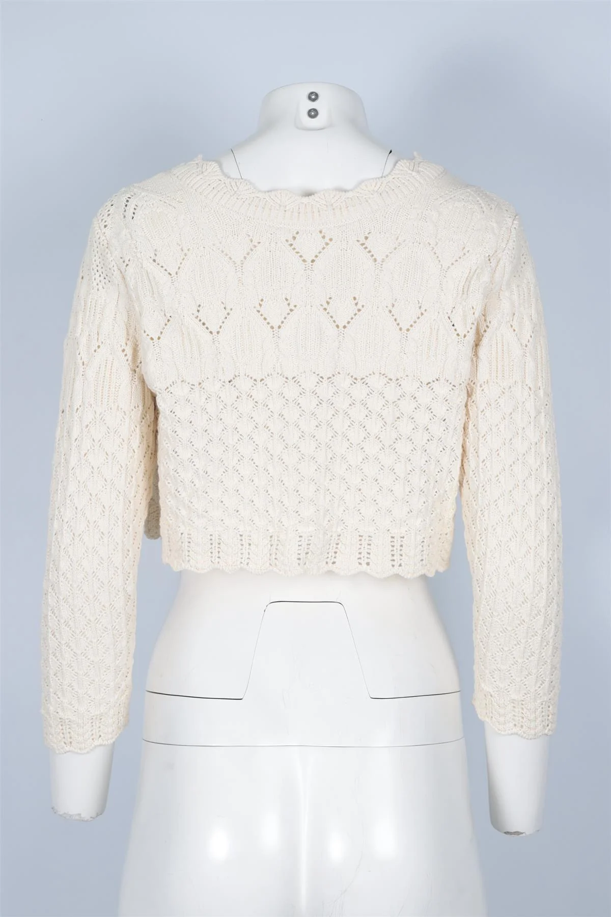 BA&SH CREAM KNIT CARDIGAN UK 8 - Image 4