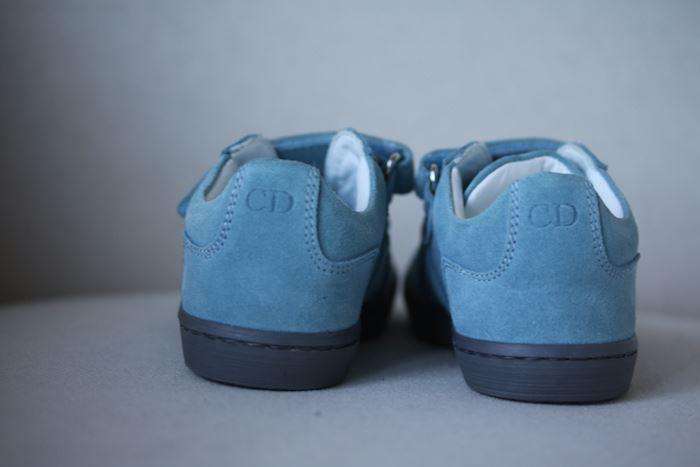 BABY DIOR BLUE SUEDE TRAINERS EU 24 UK 7 - Image 3