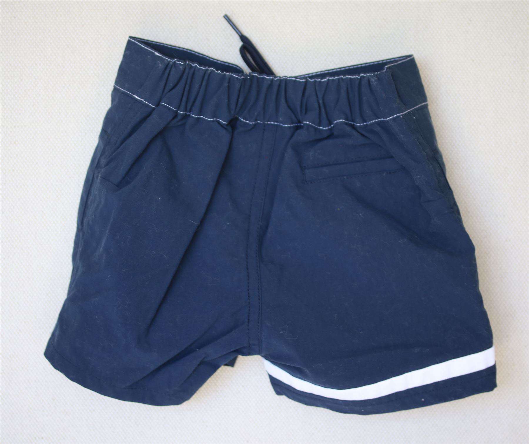 BABY DIOR BOYS NAVY BLUE SWIM SHORTS 12 MONTHS - Image 2