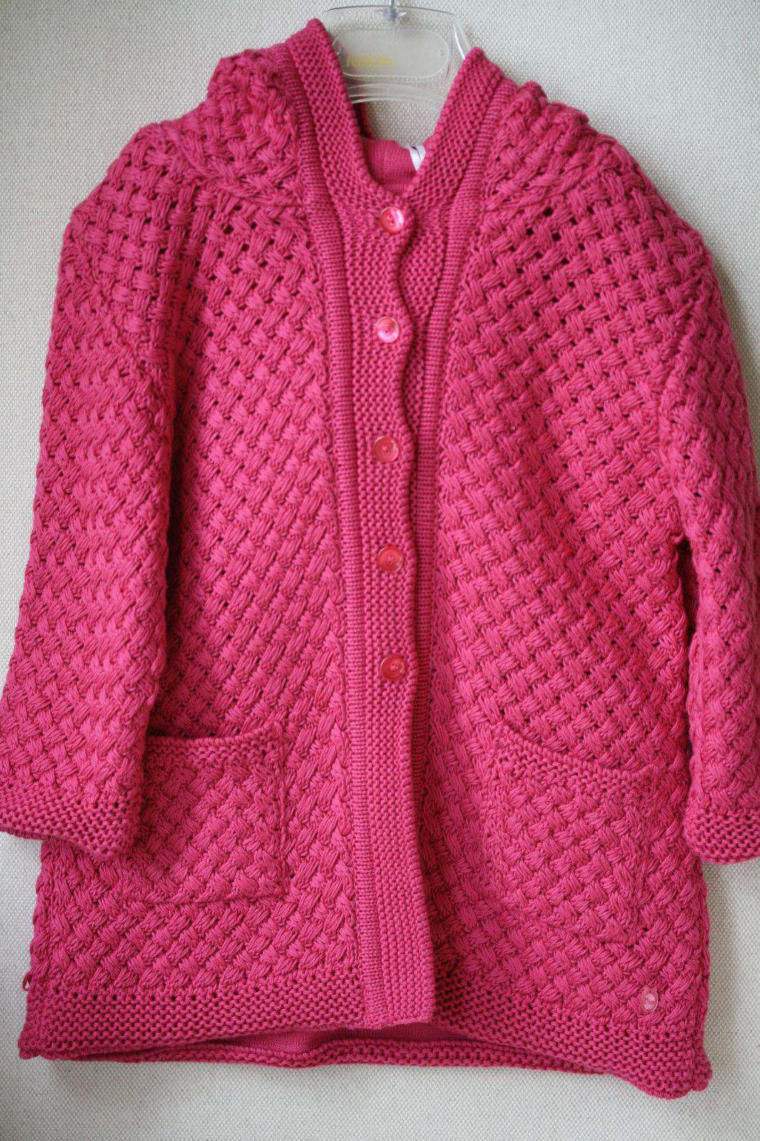 BABY DIOR CASHMERE BLEND FUCHSIA JACKET 24 MONTHS - Image 2