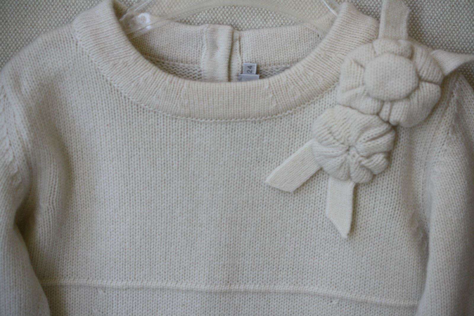 BABY DIOR CREAM CASHMERE BLEND DRESS 24 MONTHS - Image 3