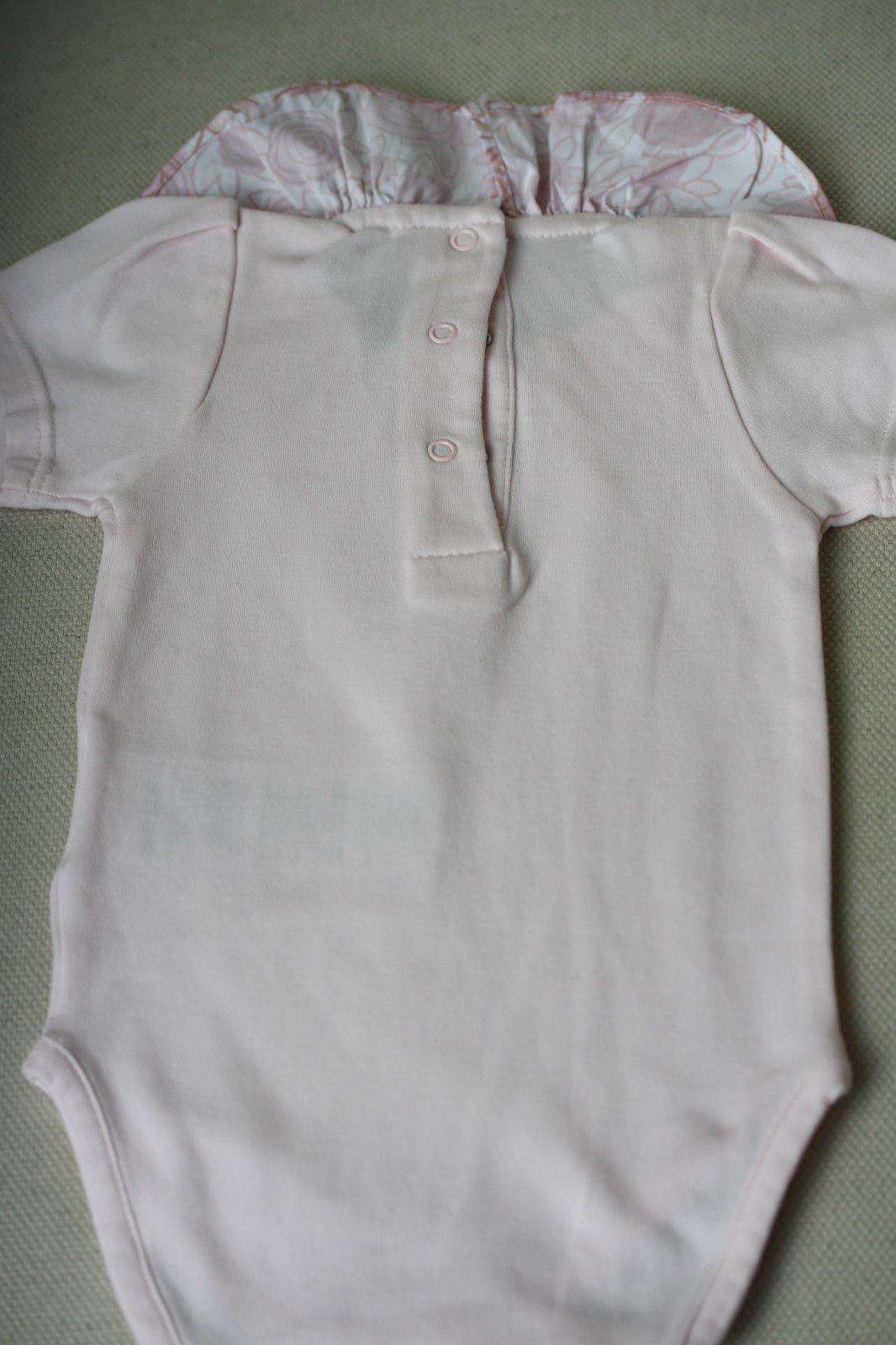 BABY DIOR FLOWER COLLAR PINK BODYSUIT 3 MONTHS - Image 2