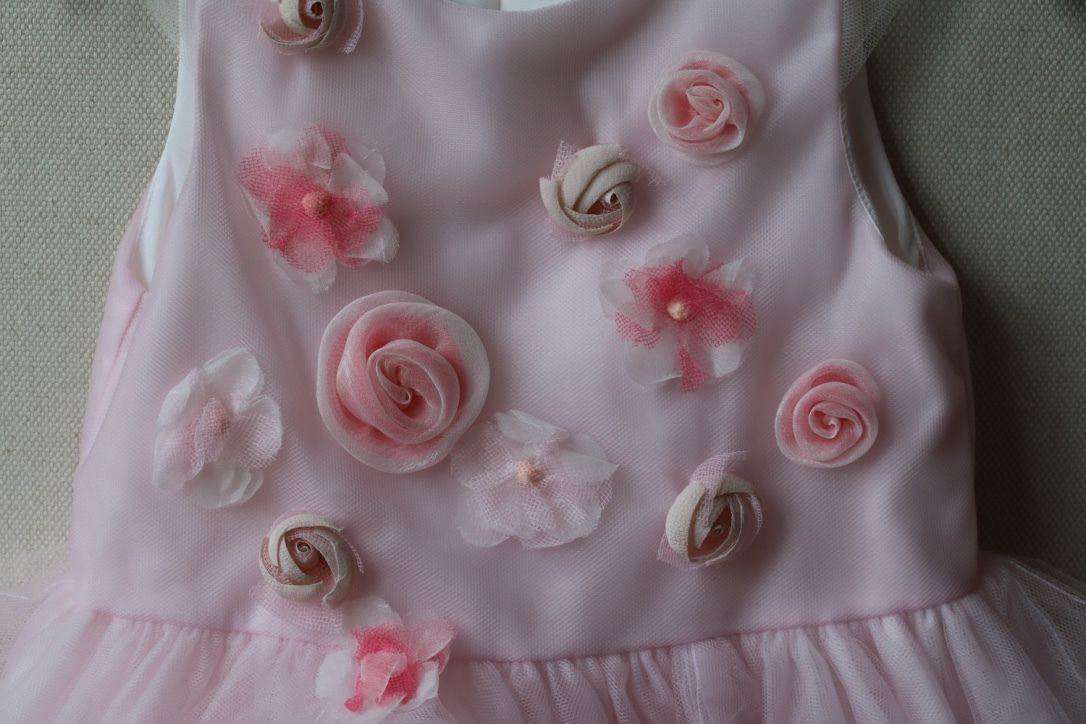 BABY DIOR GIRLS PINK TULLE DRESS 36 MONTHS - Image 4