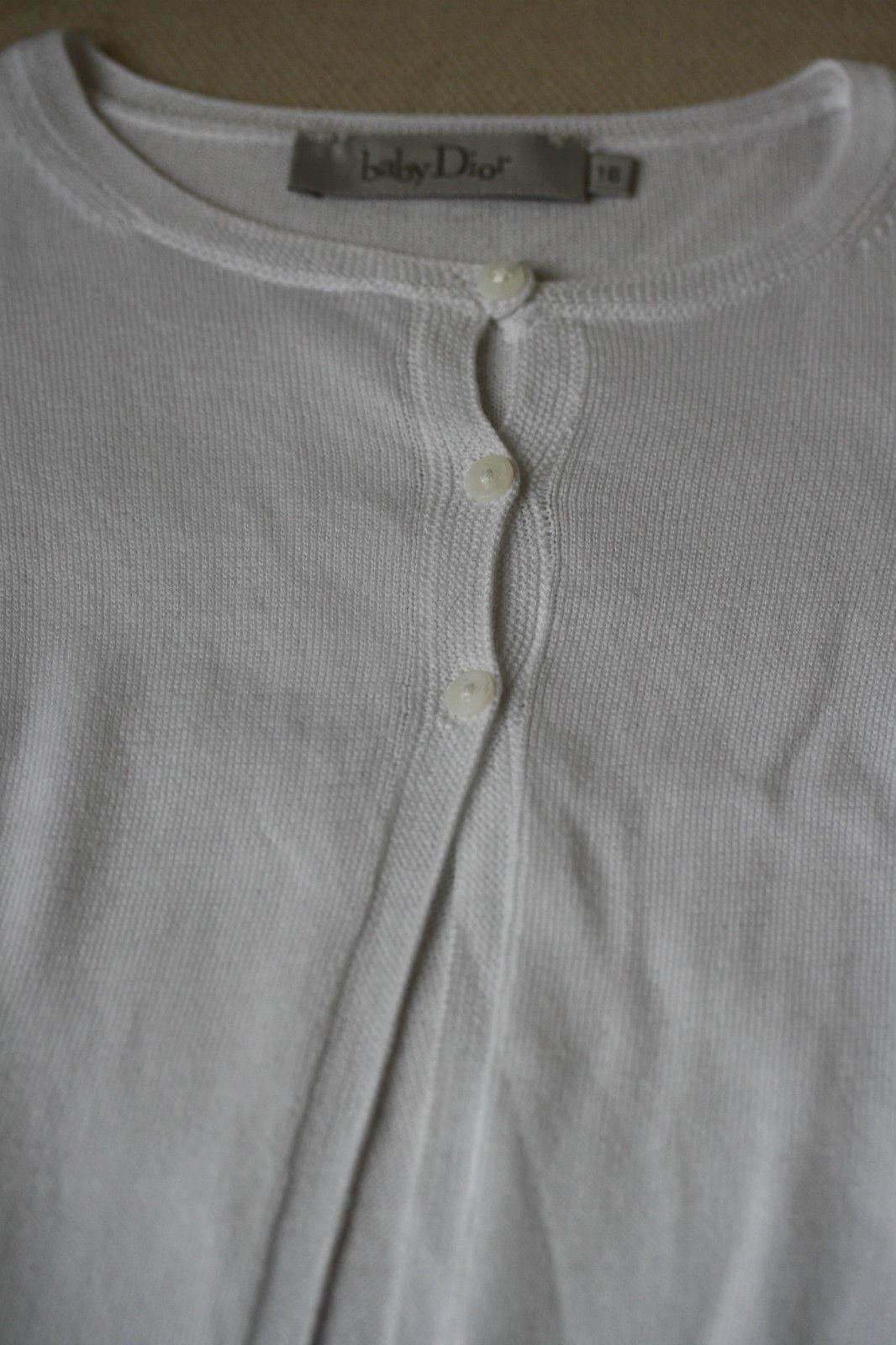 BABY DIOR IVORY WHITE KNIT CARDIGAN 18 MONTHS - Image 6