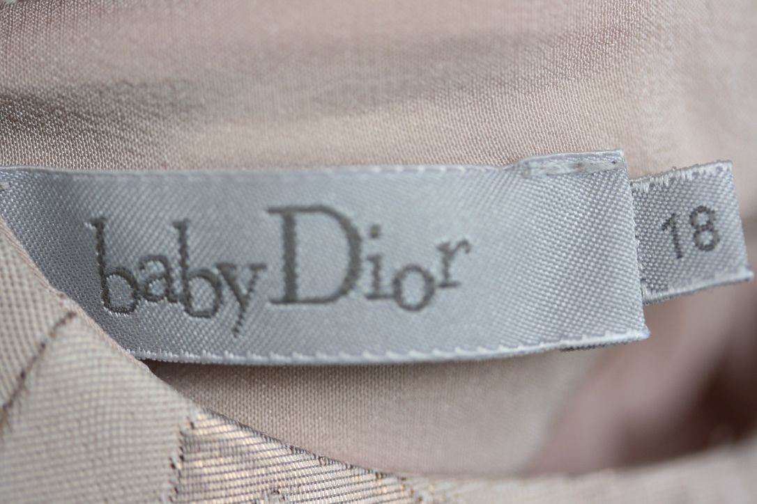 BABY DIOR JACQUARD DRESS AND BLOOMERS 18 MONTHS - Image 2