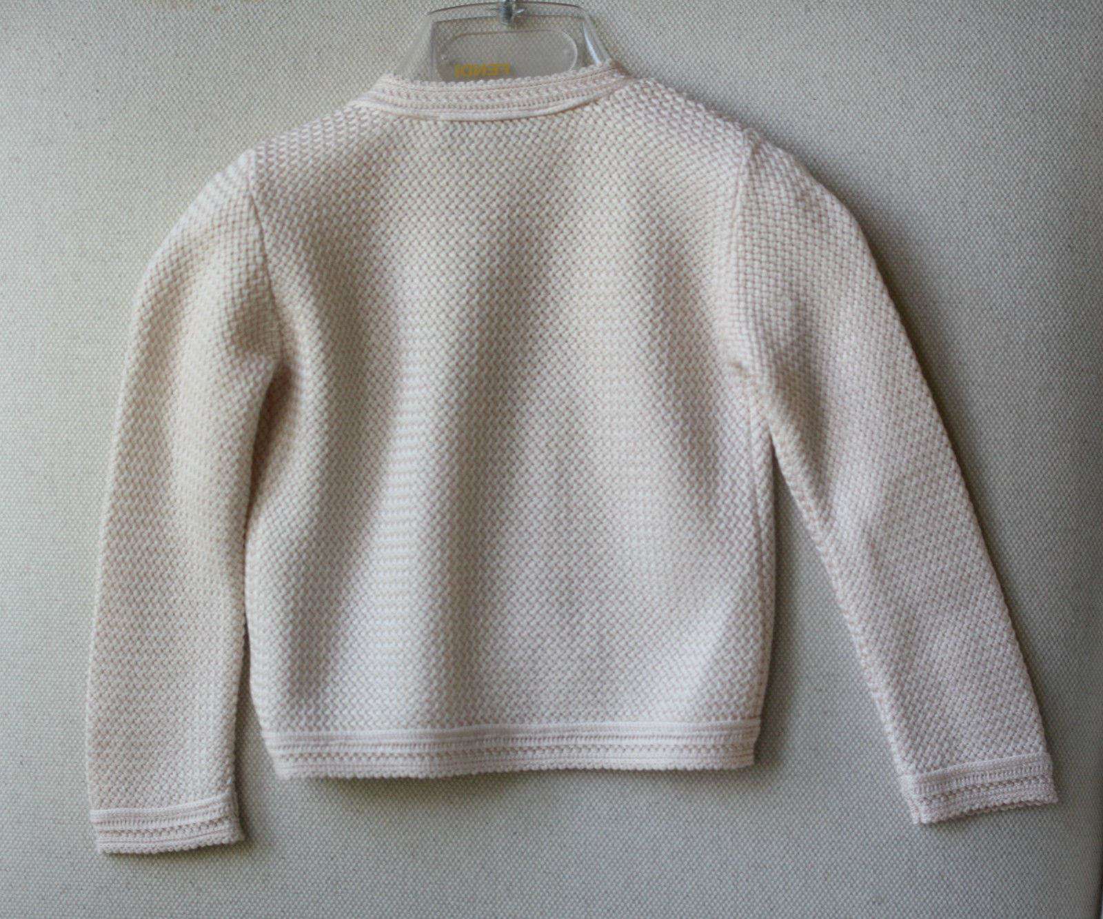 BABY DIOR PEACH SILK BLEND CARDIGAN 6 MONTHS - Image 3
