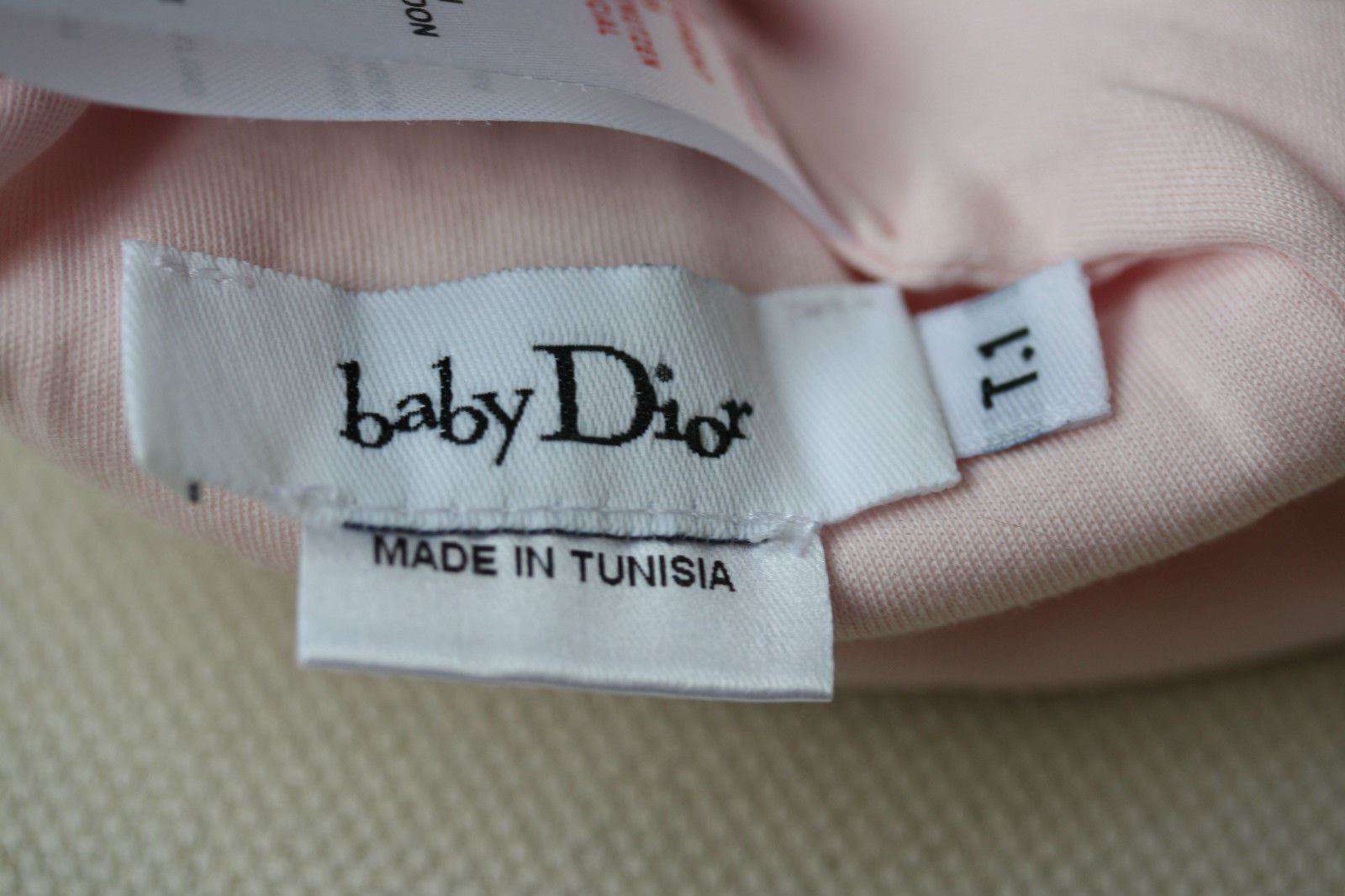 BABY DIOR PINK BABY HAT 6-12 MONTHS - Image 2