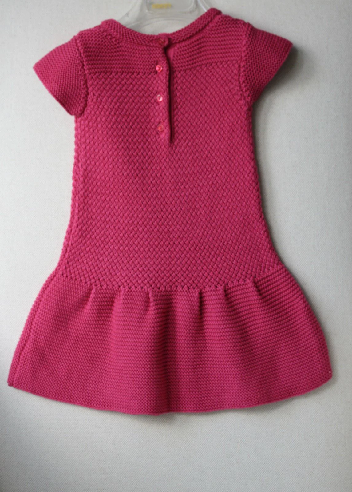 BABY DIOR PINK KNIT DRESS 9 MONTHS - Image 3