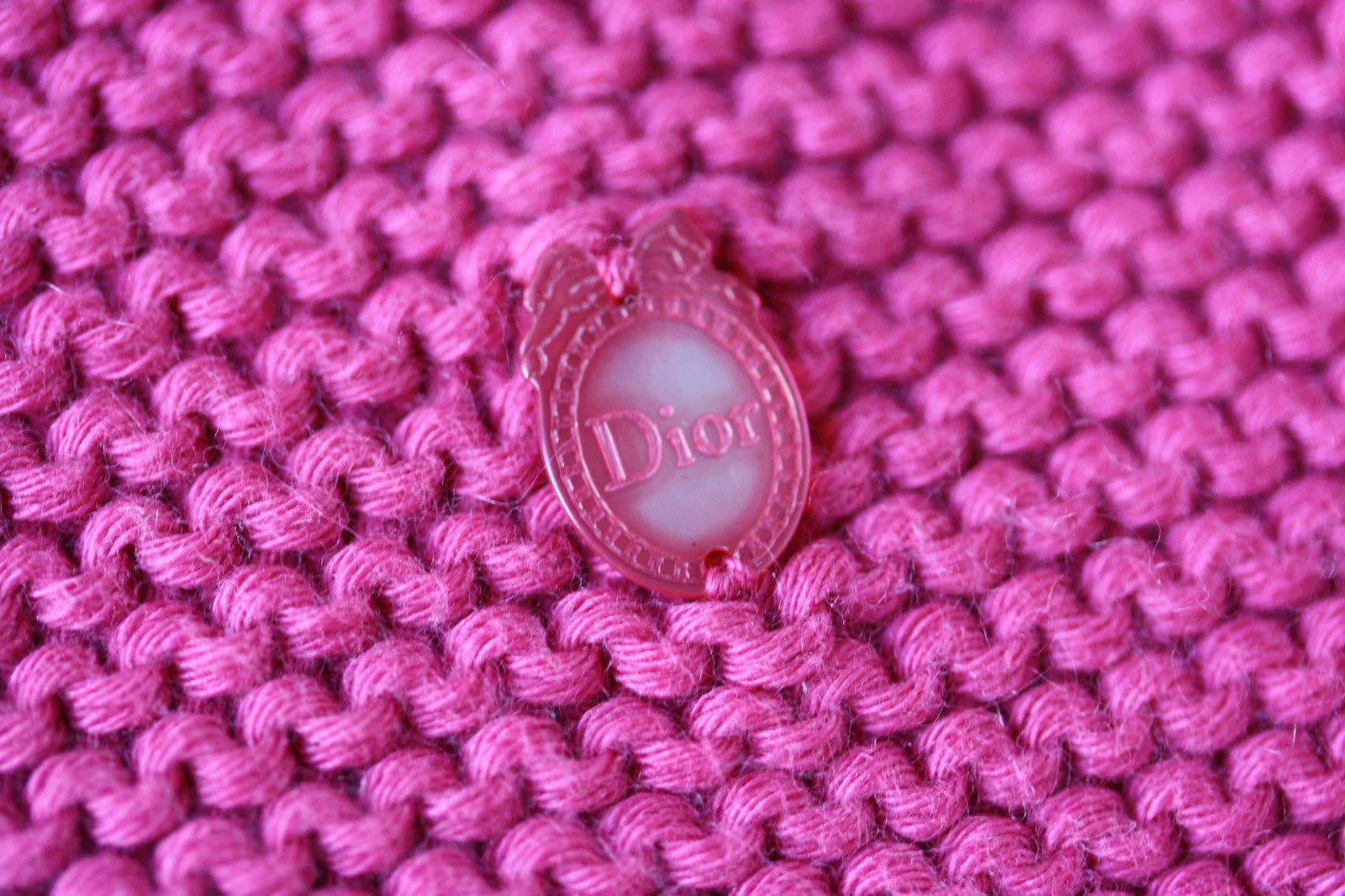 BABY DIOR PINK KNIT DRESS 9 MONTHS - Image 4