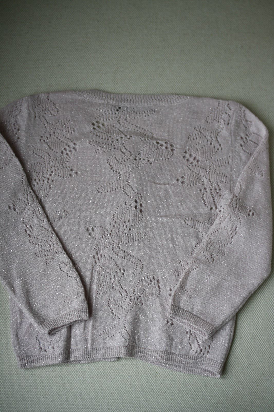BABY DIOR PINK SPARKLE CARDIGAN 9 MONTHS - Image 4
