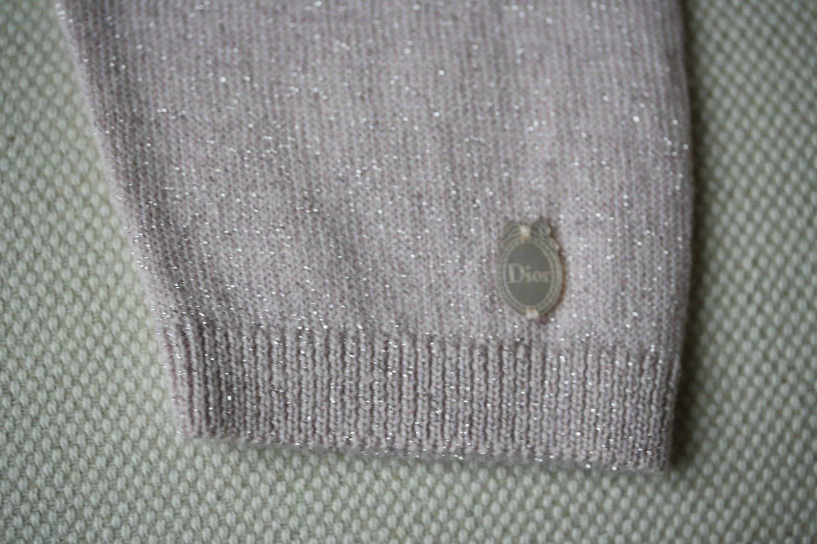 BABY DIOR PINK SPARKLE CARDIGAN AND BOTTOMS 6 MONTHS - Image 7
