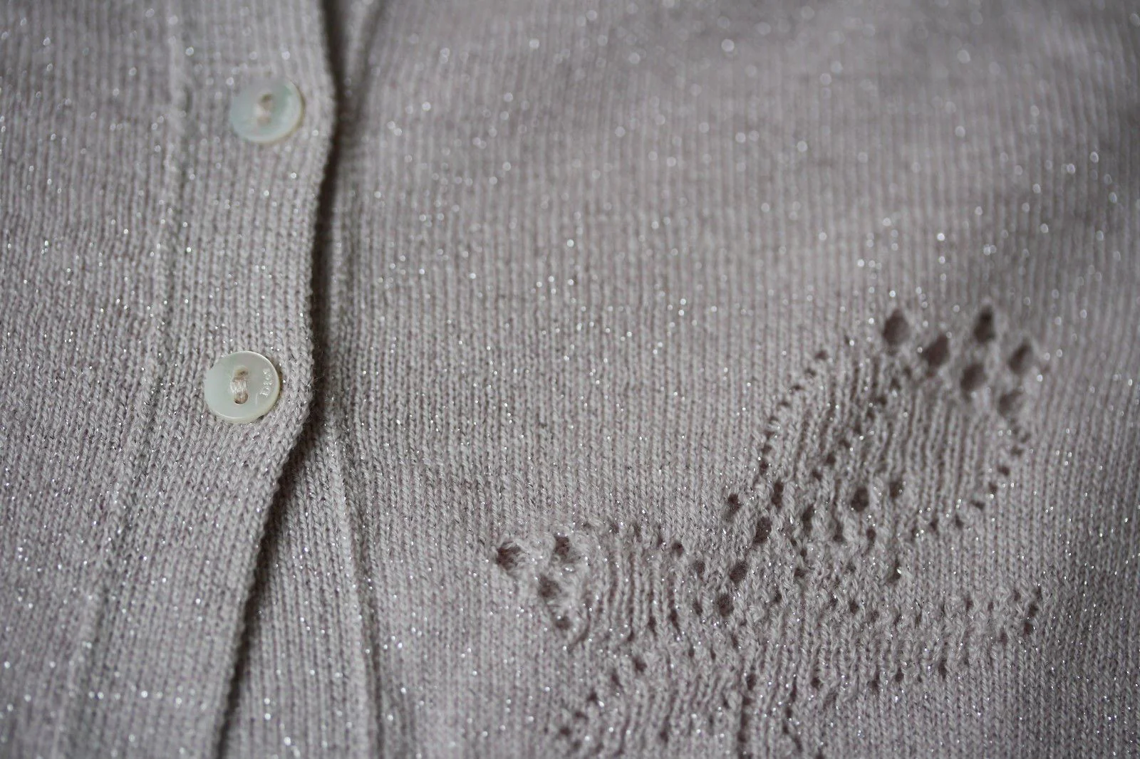 BABY DIOR PINK SPARKLE CARDIGAN AND BOTTOMS 6 MONTHS - Image 8
