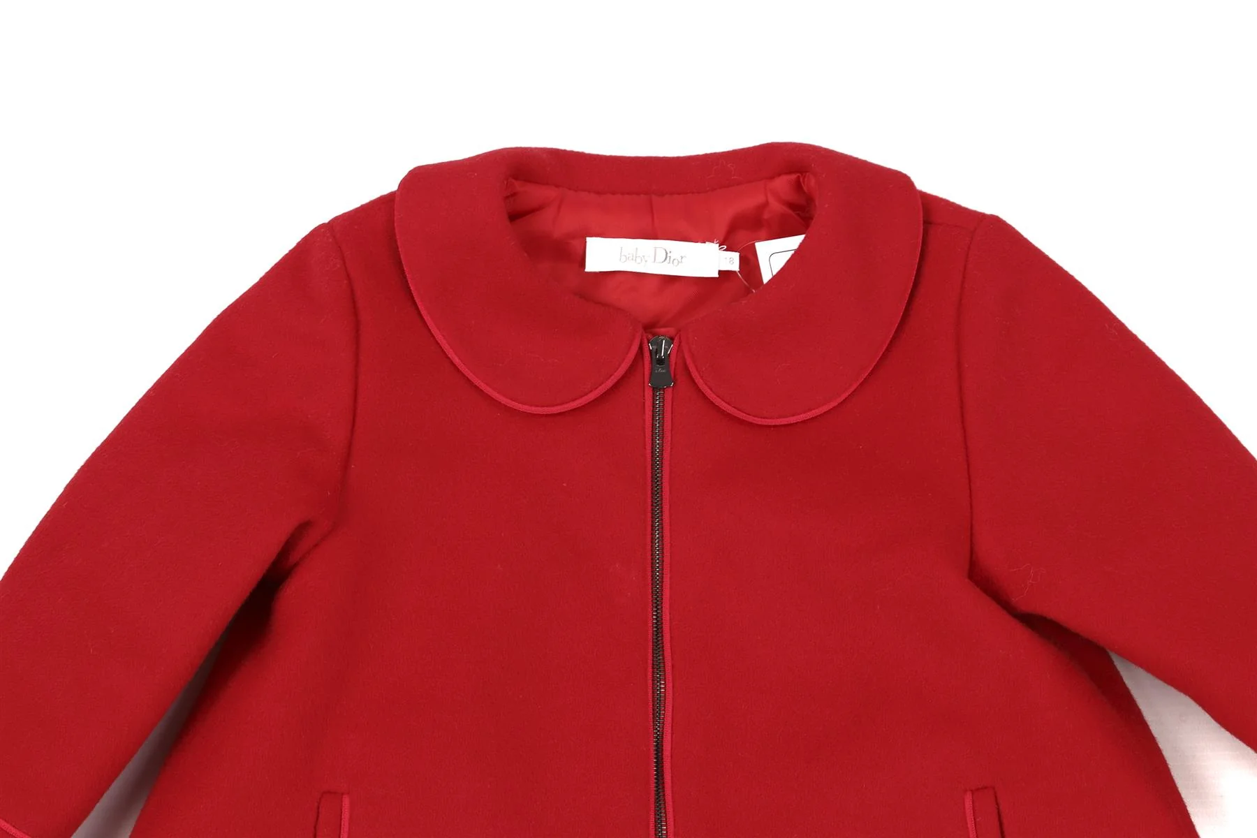 BABY DIOR RED BABY GIRLS COAT 18 MONTHS - Image 3