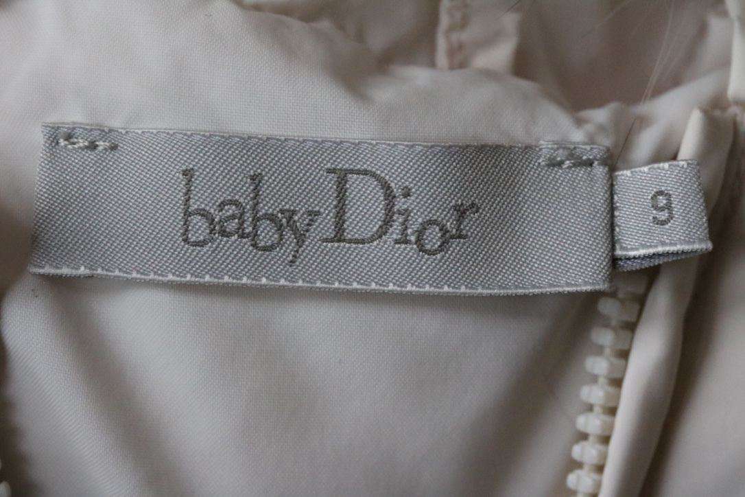 BABY DIOR SHELL PADDED JACKET WITH FUR TRIM HOOD 9 MONTHS - Image 3
