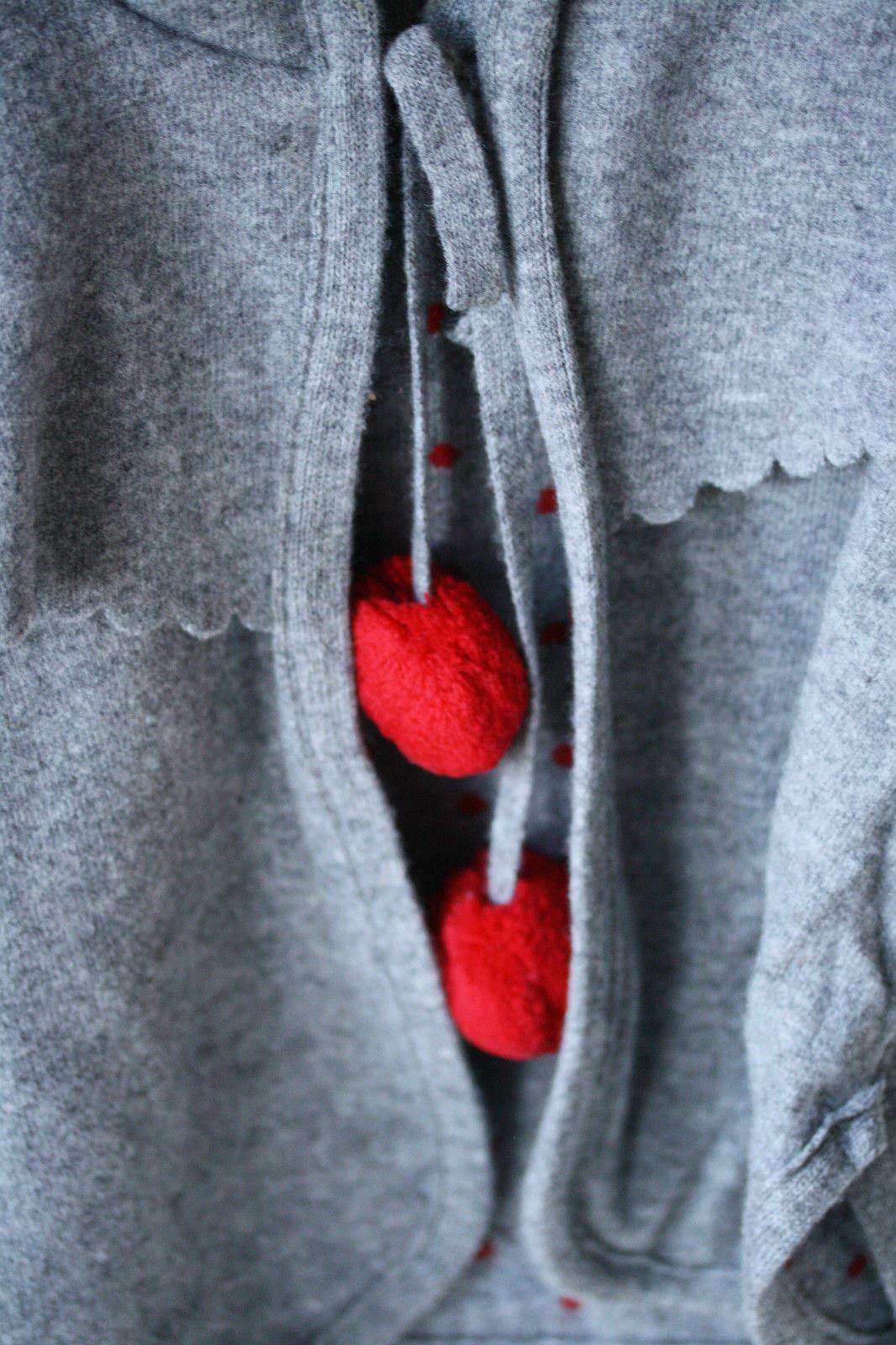 BABY GRAZIELLA GREY MERINO WOOL PONCHO COAT 2 YEARS - Image 6