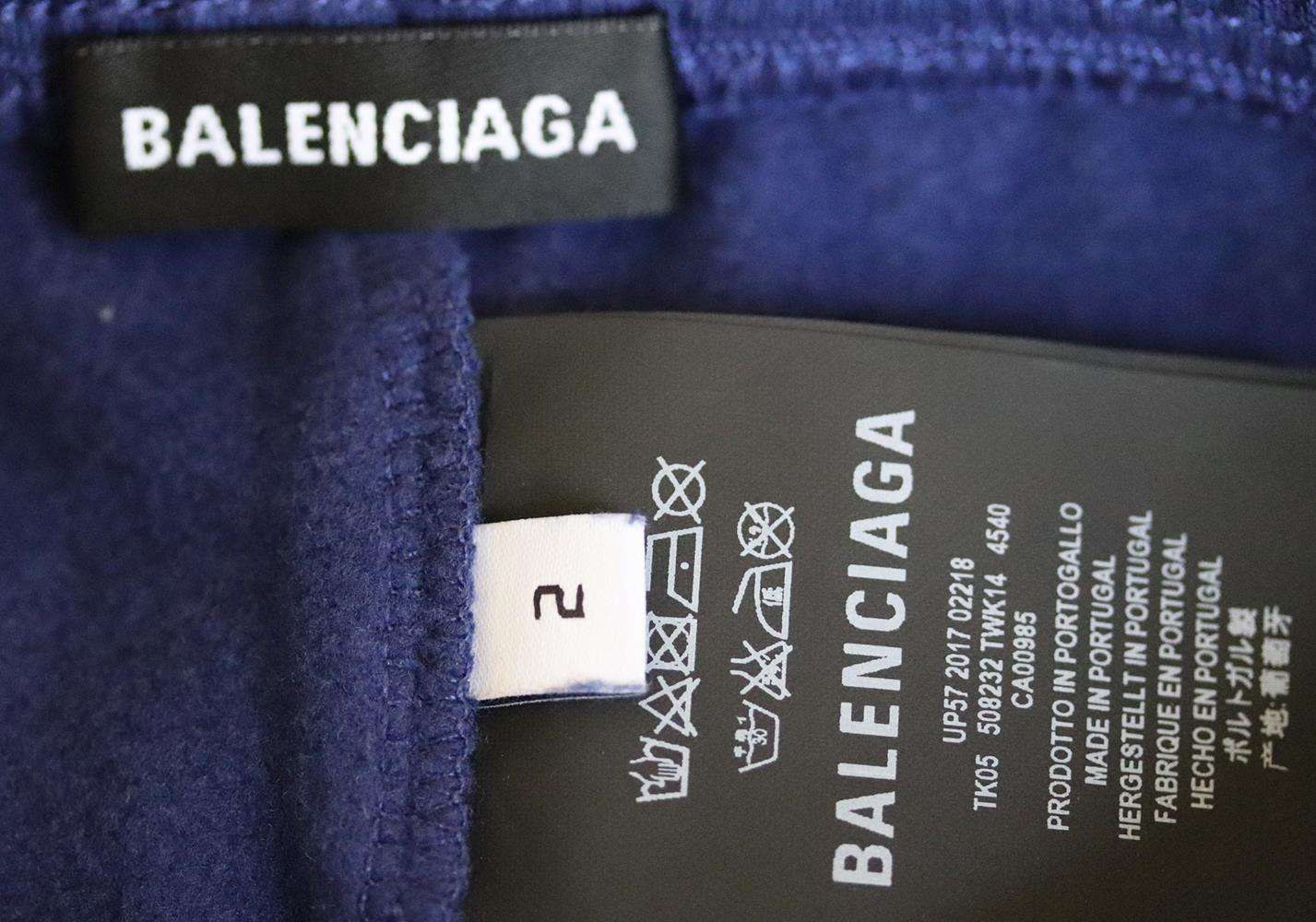 BALENCIAGA BABY UNISEX LOGO COTTON TRACK PANTS 2 YEARS - Image 4