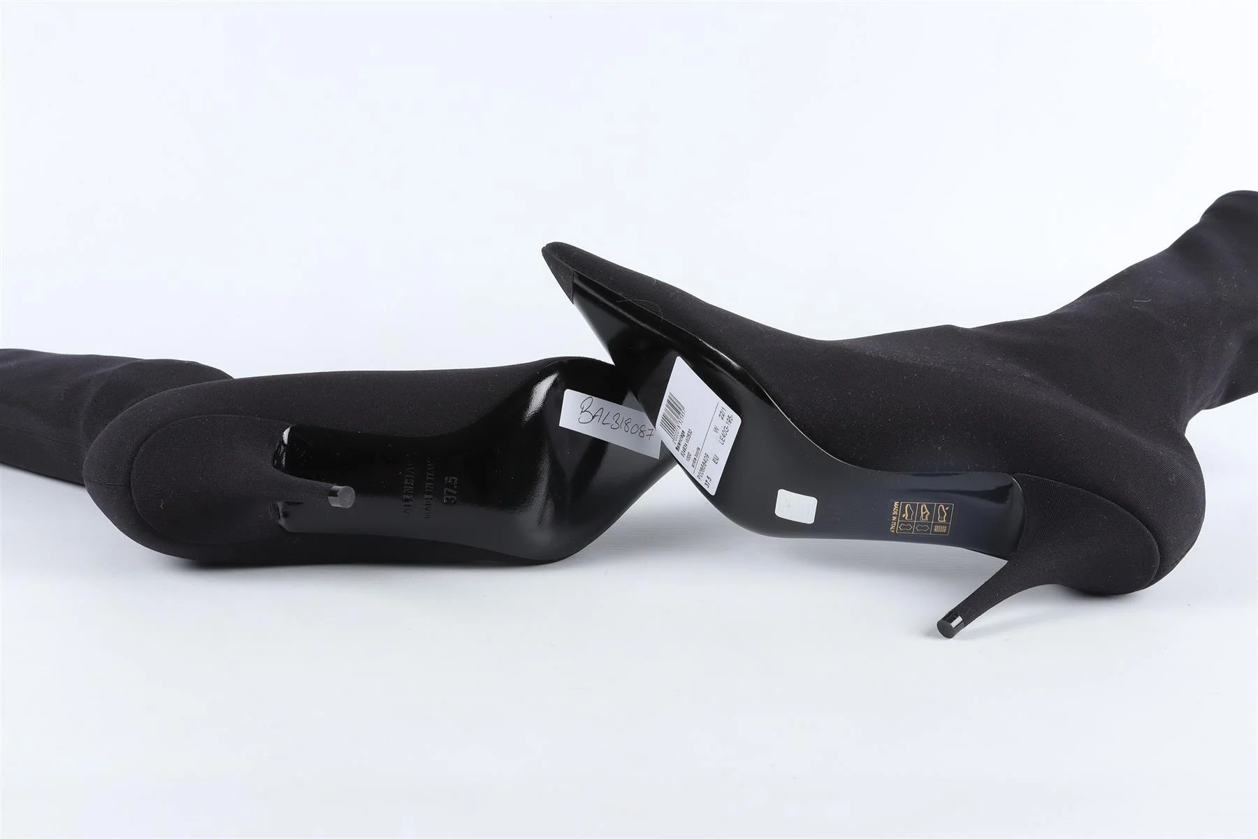 BALENCIAGA BLACK KNIFE ANKLE BOOTS EU 37.5 UK 4.5 US 7.5 - Image 6