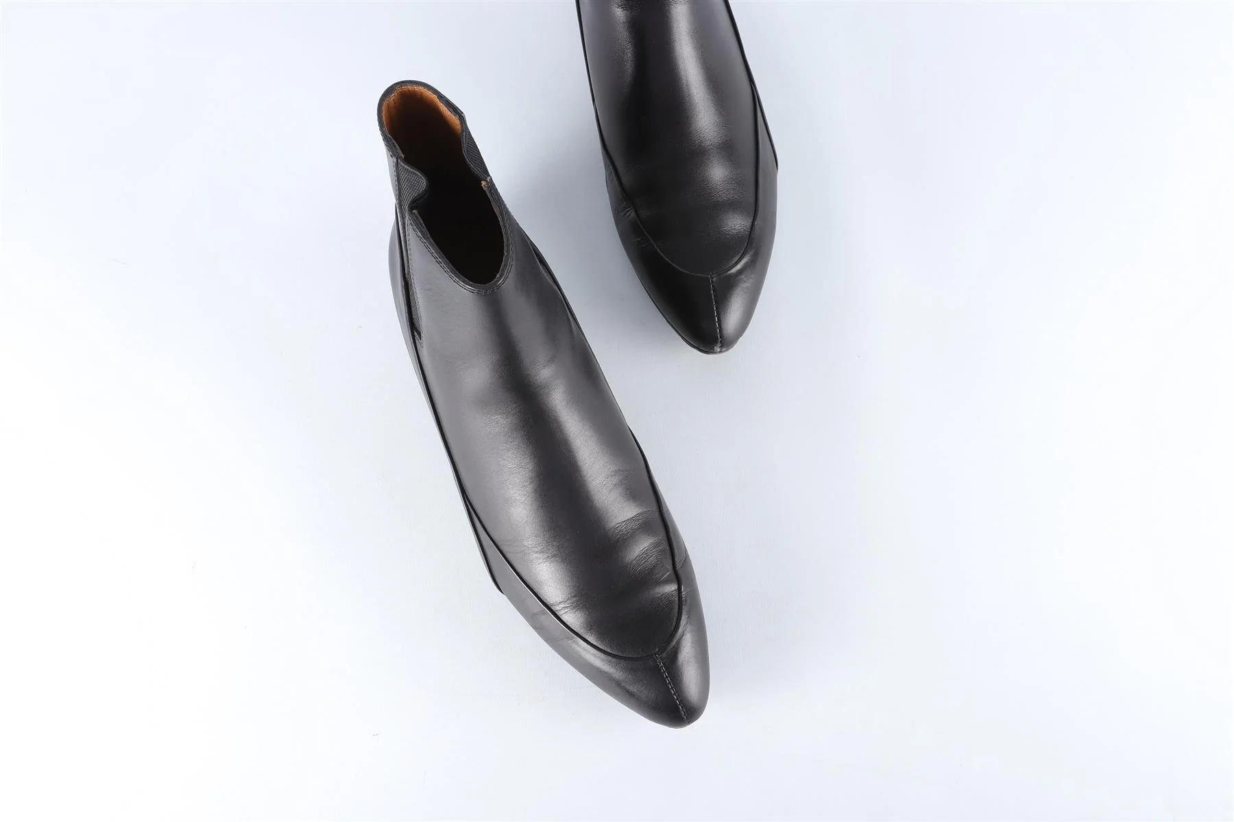 BALENCIAGA BLACK LEATHER ANKLE BOOTS EU 36.5 UK 3.5 US 6.5 - Image 4