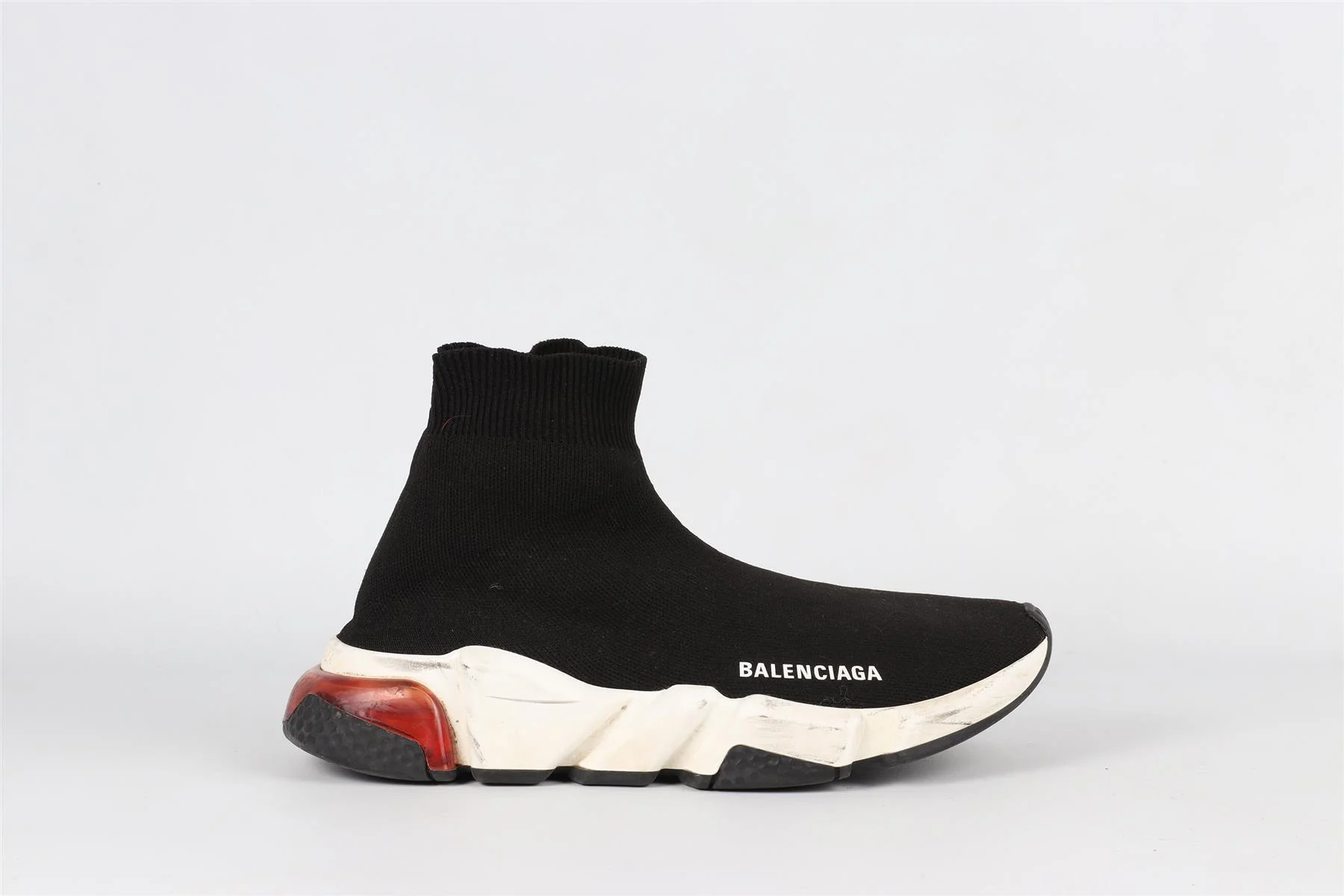 BALENCIAGA BLACK SPEED KNIT SNEAKERS EU 38 UK 5 US 8 - Image 2