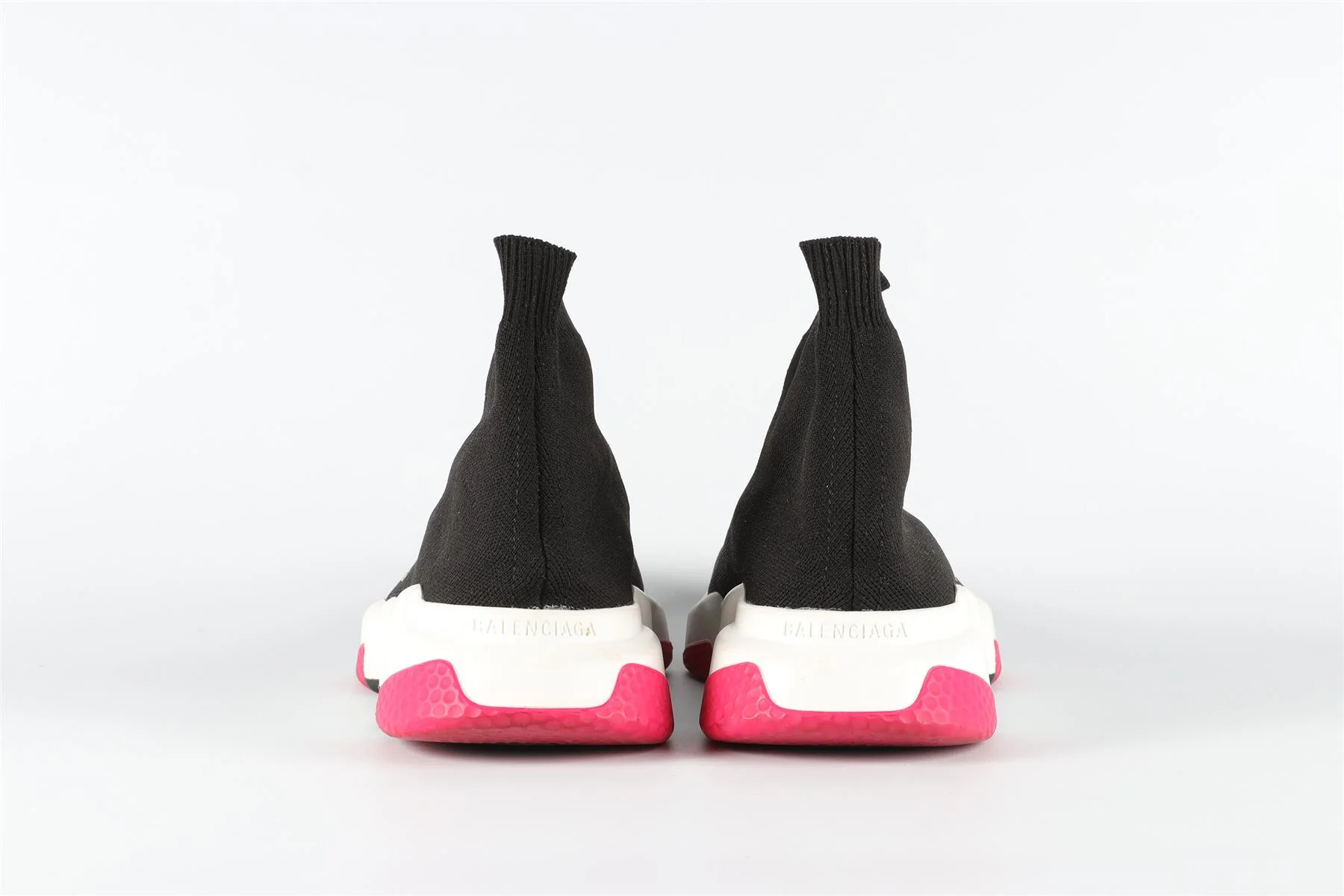 BALENCIAGA BLACK SPEED KNIT SNEAKERS EU 39 UK 6 US 9 - Image 5