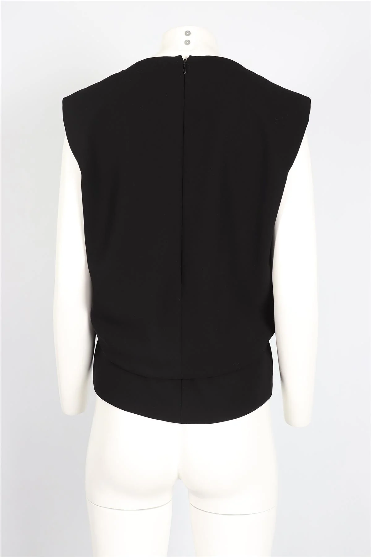 BALENCIAGA BLACK WOVEN TOP FR 36 UK 8 - Image 4