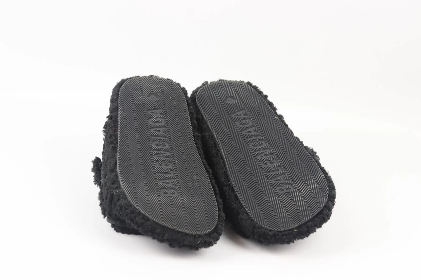 BALENCIAGA BUCKLE DETAILED FAUX SHEARLING SLIDES EU 38 UK 5 US 8 - Image 5