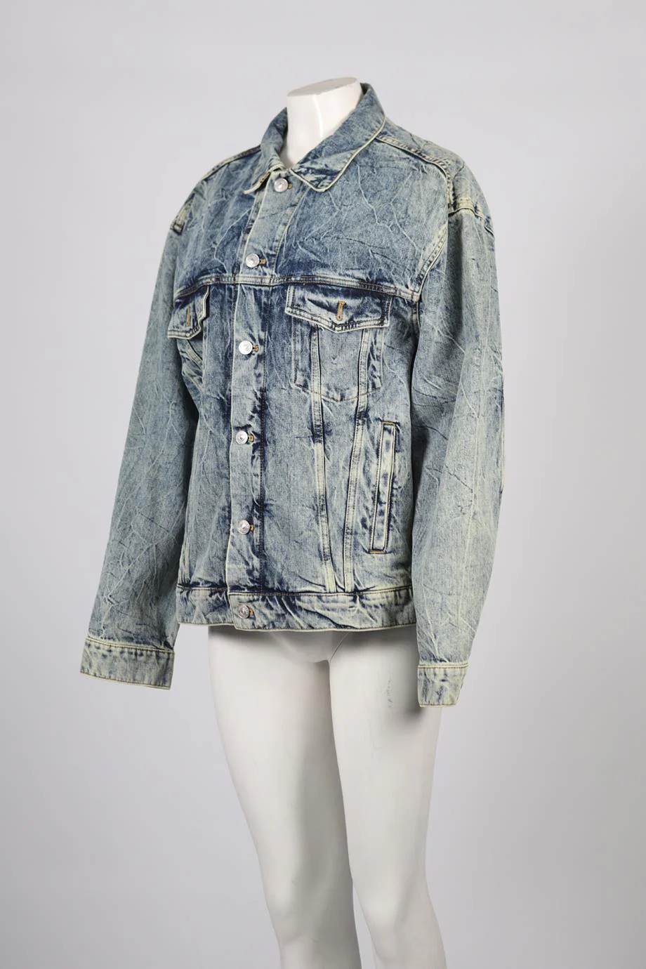 BALENCIAGA DENIM JACKET FR 36 UK 8 - Image 3