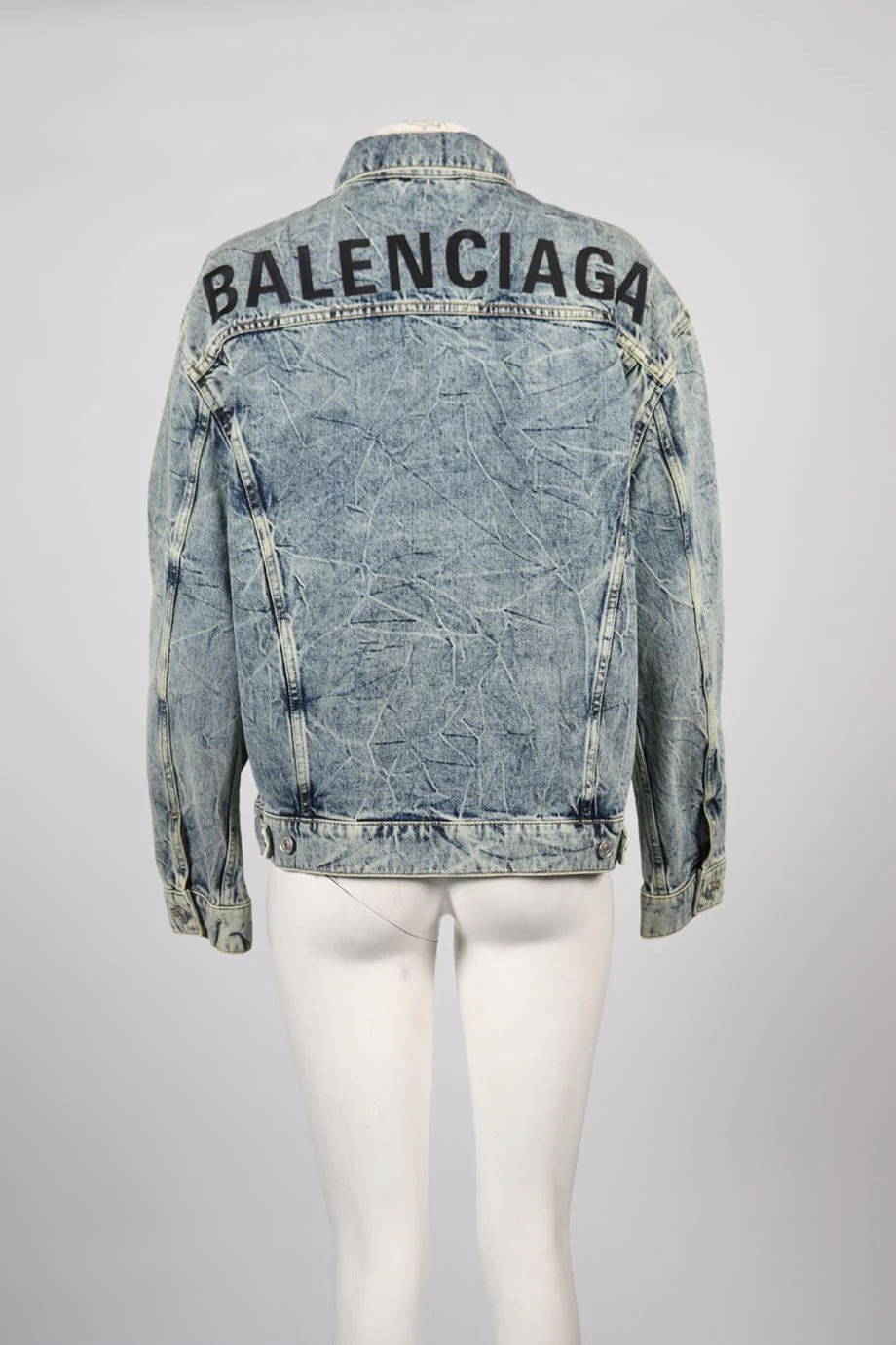BALENCIAGA DENIM JACKET FR 36 UK 8 - Image 4