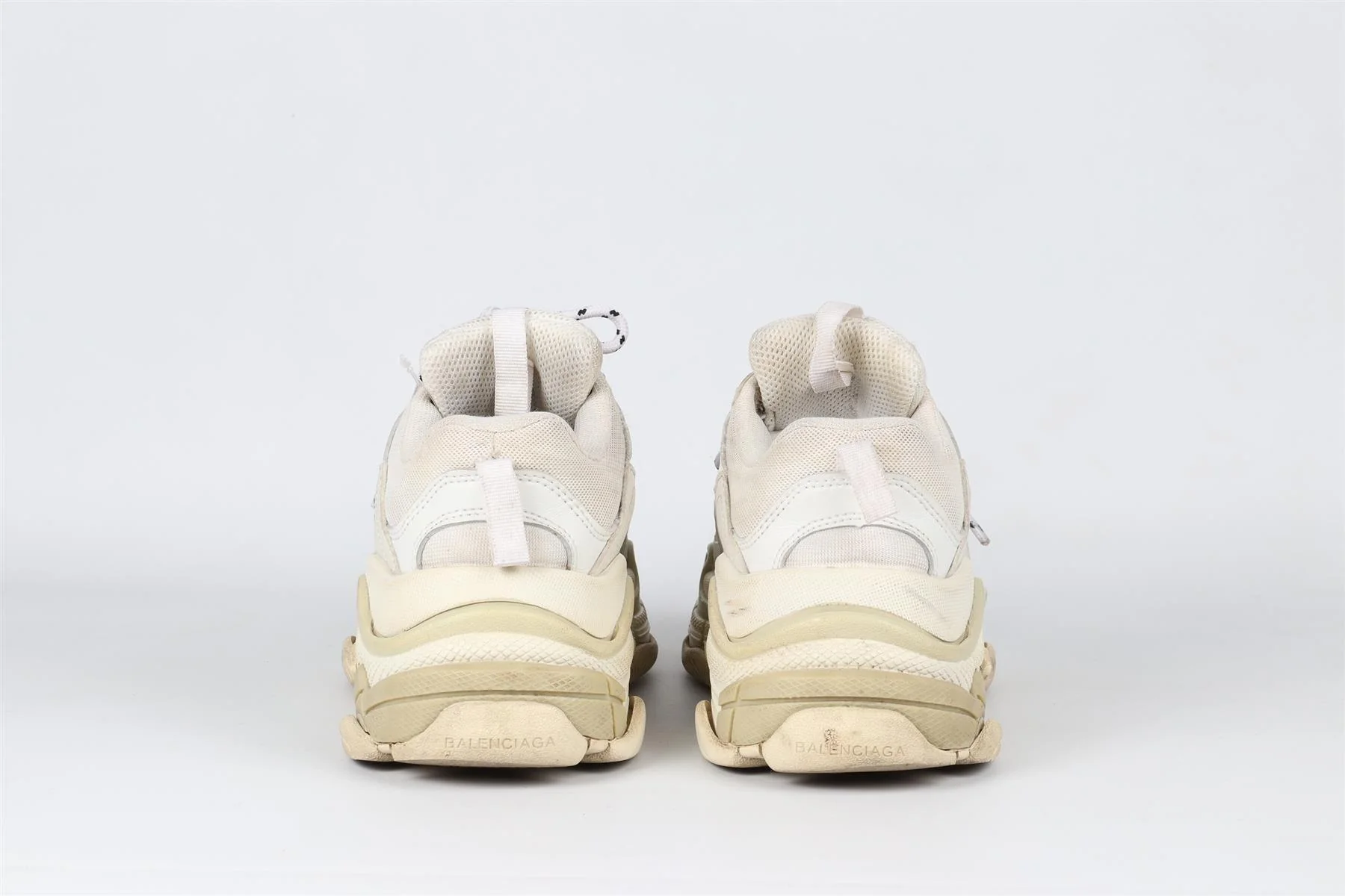 BALENCIAGA ECRU TRIPE S SUEDE SNEAKERS EU 38 UK 5 US 8 - Image 5