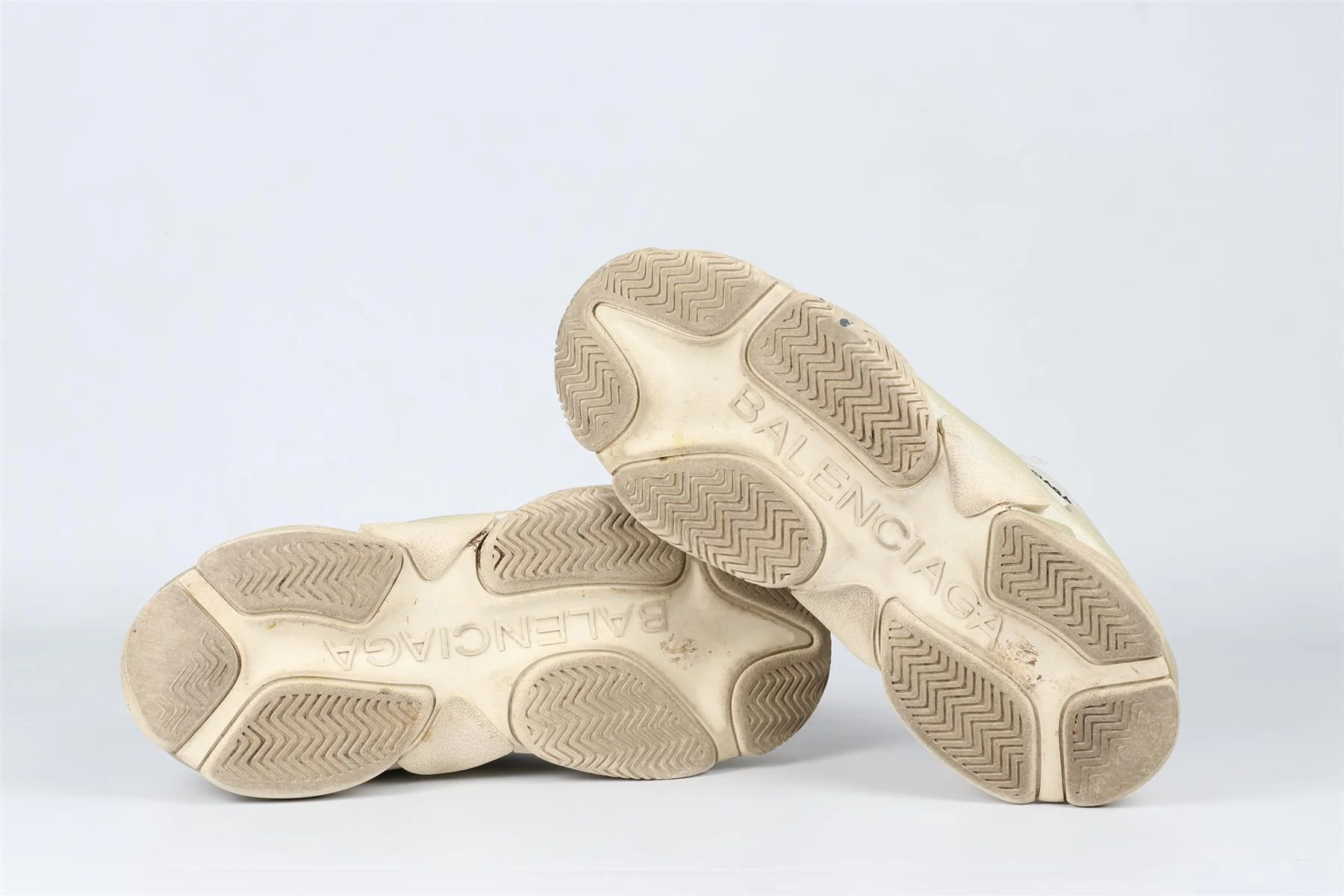 BALENCIAGA ECRU TRIPE S SUEDE SNEAKERS EU 38 UK 5 US 8 - Image 6