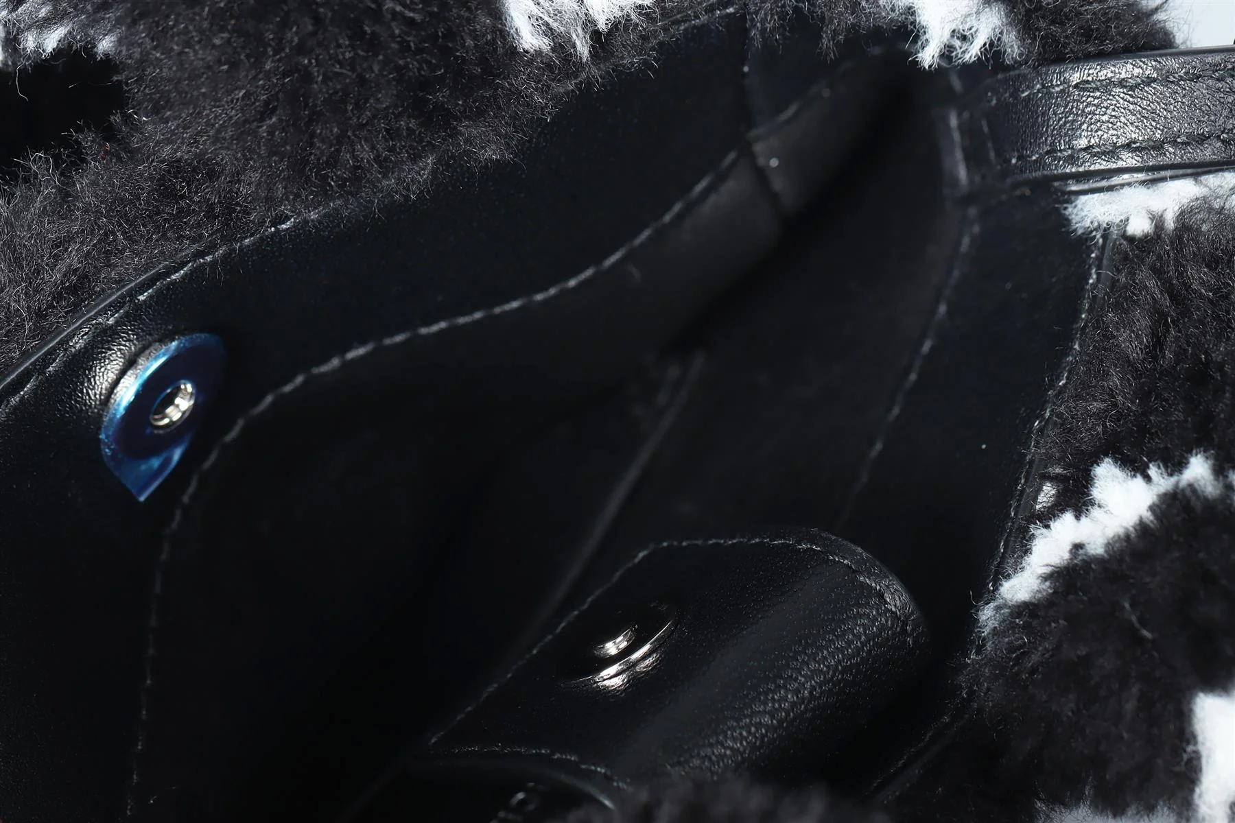 BALENCIAGA MINI FAUX FUR SHOULDER BAG - Image 9