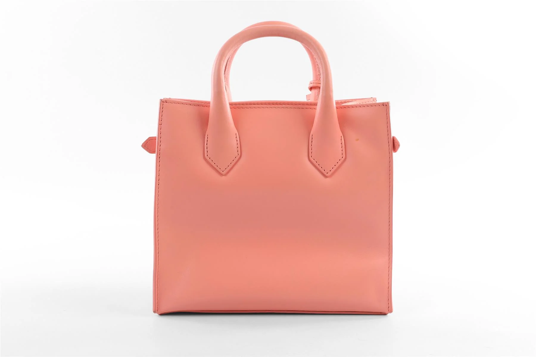 BALENCIAGA PINK PADLOCK ALL AFTERNOON MINI LEATHER TOTE BAG - Image 7