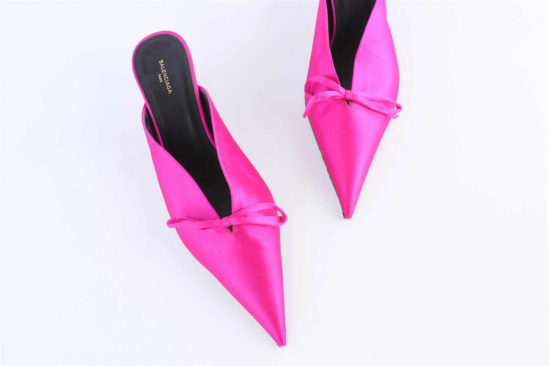 BALENCIAGA PINK SATIN MULES EU 38 UK 5 US 8 - Image 4