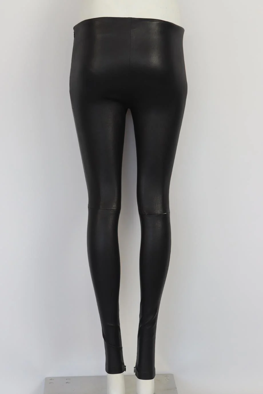BALENCIAGA STRETCH LEATHER PANTS FR 36 UK 8 - Image 4
