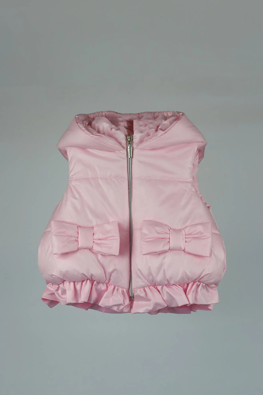 BALLOON CHIC BABY GIRLS PADDED GILET 18 MONTHS - Image 2