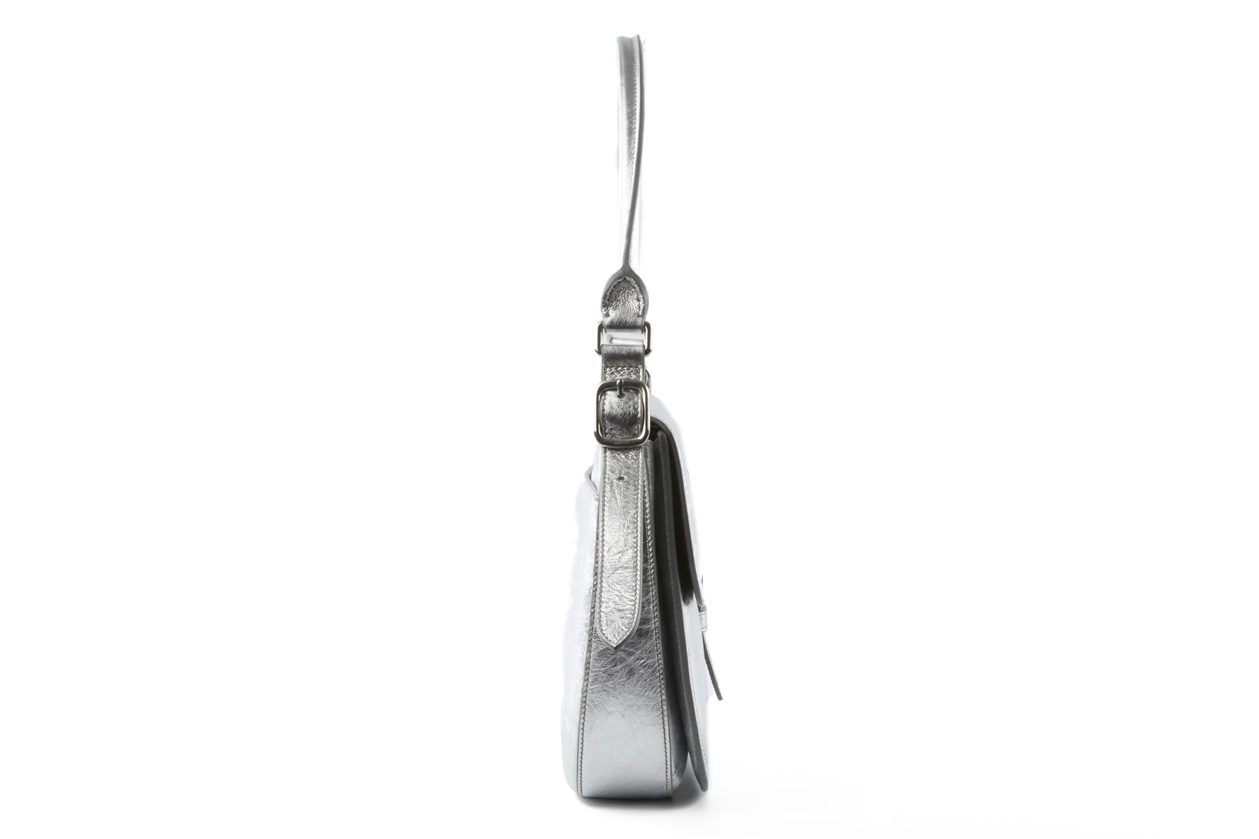 BALLY SILVER BECKETT LEATHER SHOULDER BAG - Image 4