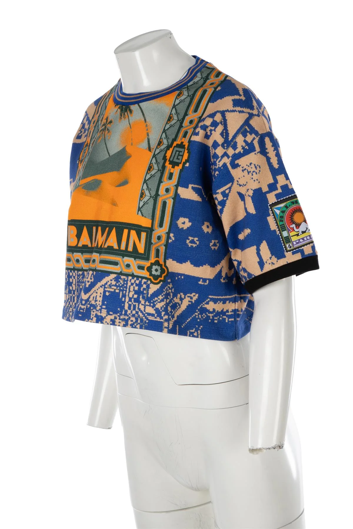 BALMAIN BLUE COTTON TOP SMALL - Image 3