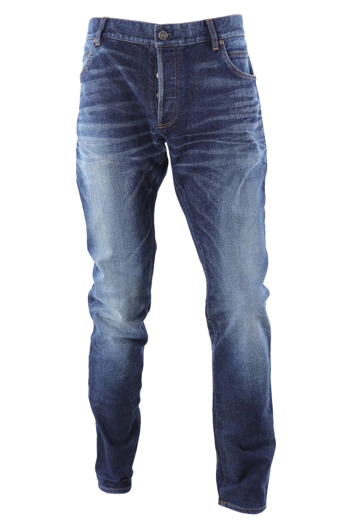 BALMAIN BLUE MEN'S SLIM FIT JEANS UK/US W34