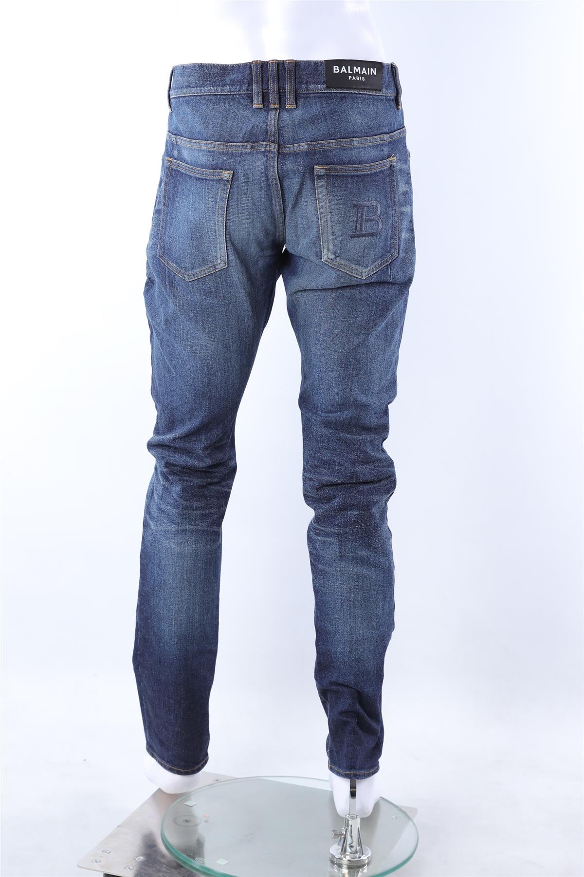 BALMAIN BLUE MEN'S SLIM FIT JEANS UK/US W34 - Image 4