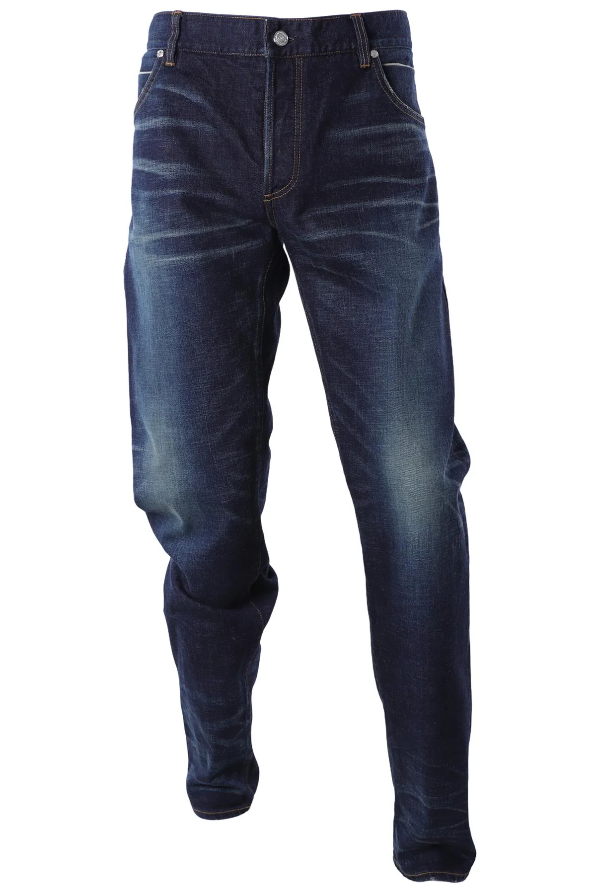 BALMAIN BLUE MEN'S TAPERED JEANS UK/US W36