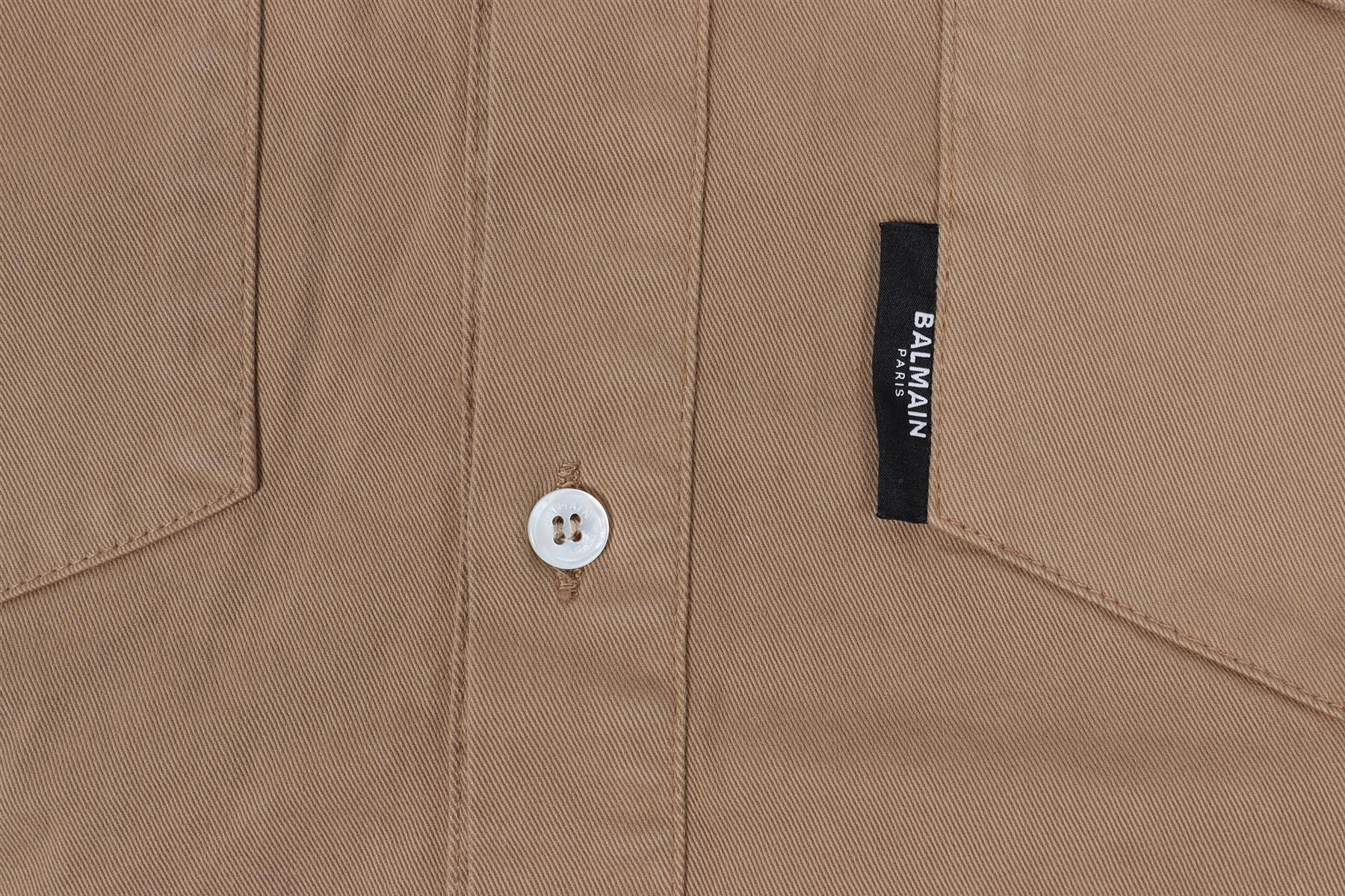 BALMAIN BROWN KIDS BOYS COTTON SHIRT 8 YEARS - Image 3
