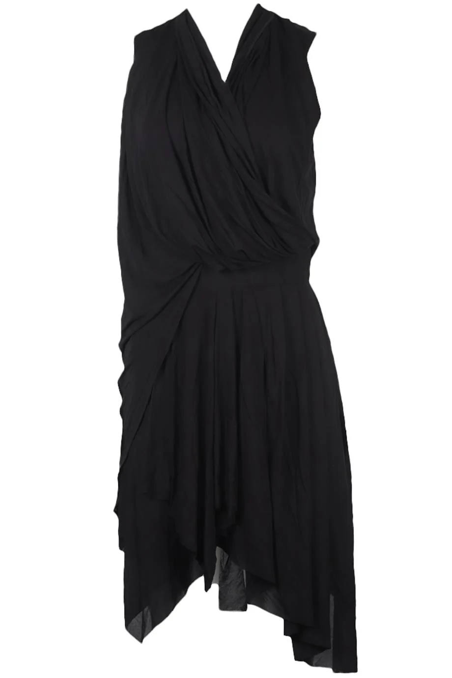 BALMAIN DRAPED JERSEY MINI DRESS FR 36 UK 8