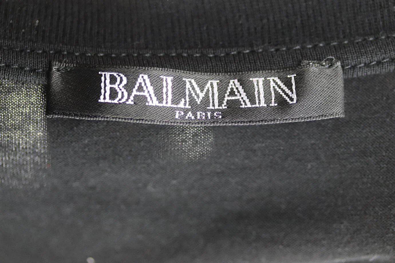 BALMAIN EMBELLISHED PRINTED COTTON JERSEY TOP FR 36 UK 8 - Image 5
